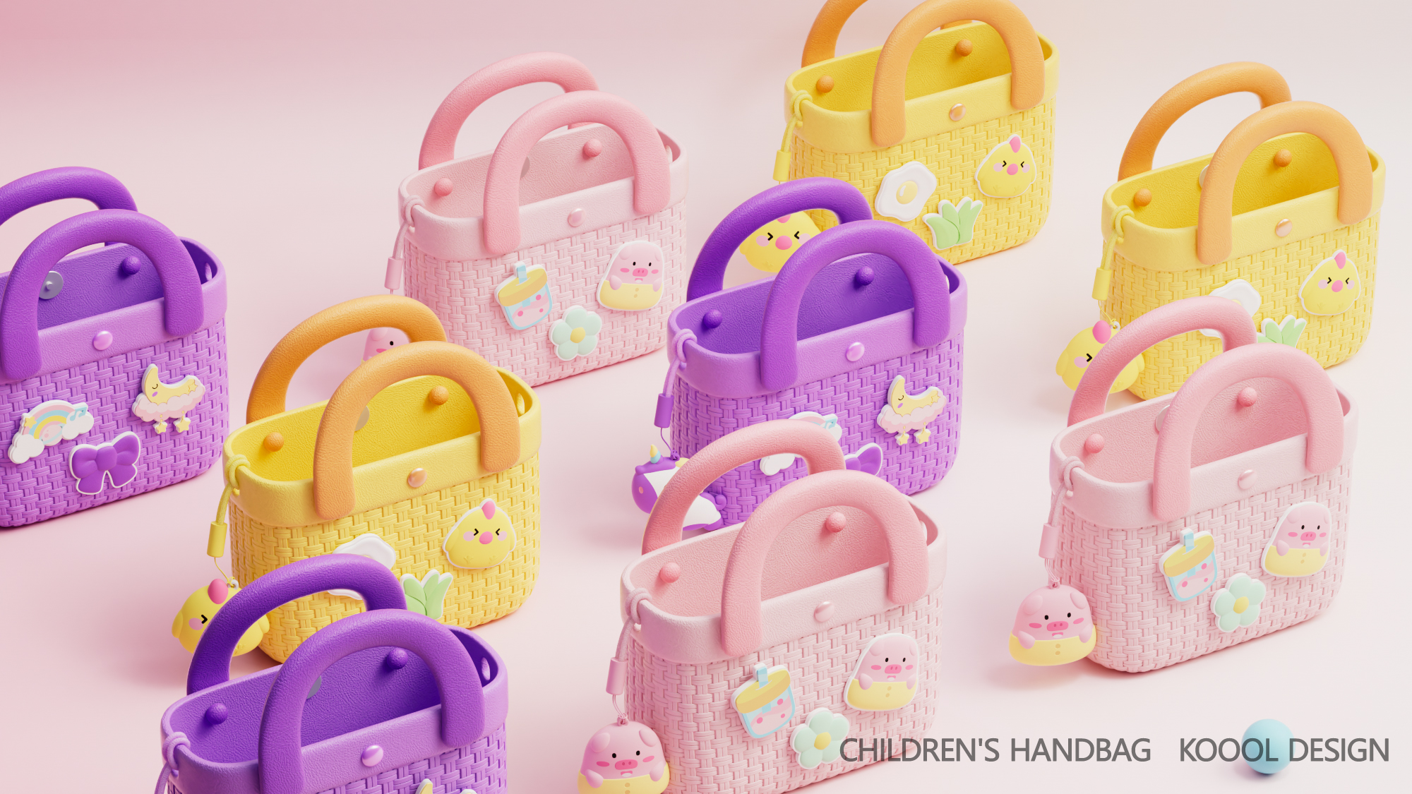 Children's Bags，Children's Backpack，Original design，Color matching，Cartoon，