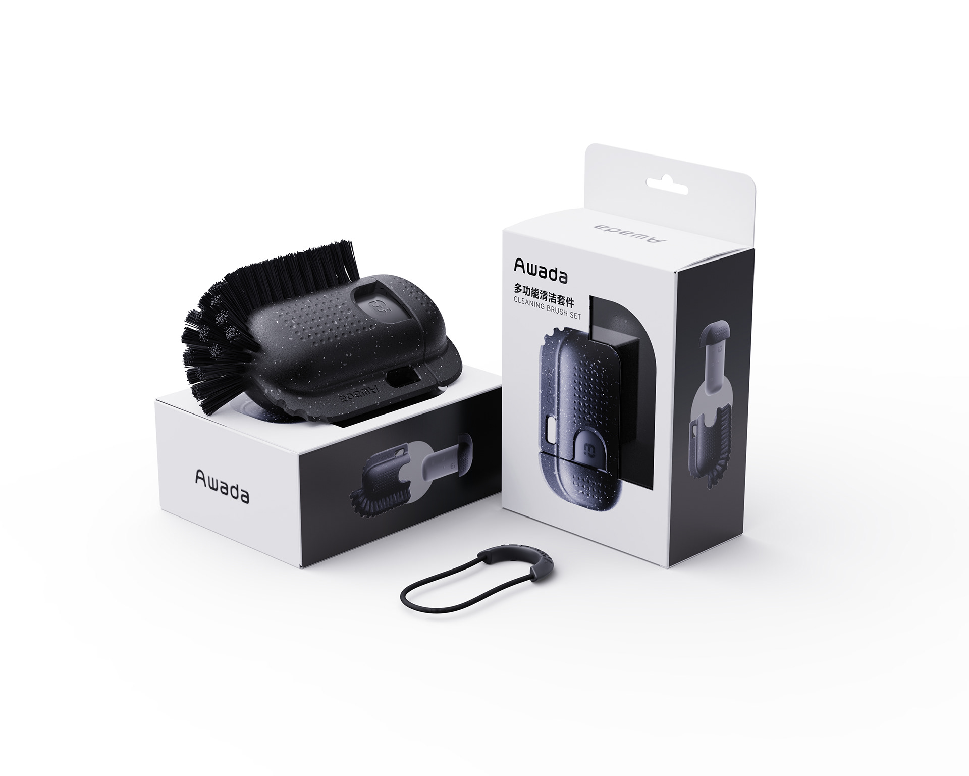 Product Design-Hiking-Camping-Tableware Cleaning Tools，