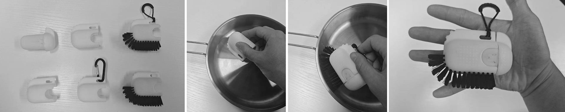 Product Design-Hiking-Camping-Tableware Cleaning Tools，