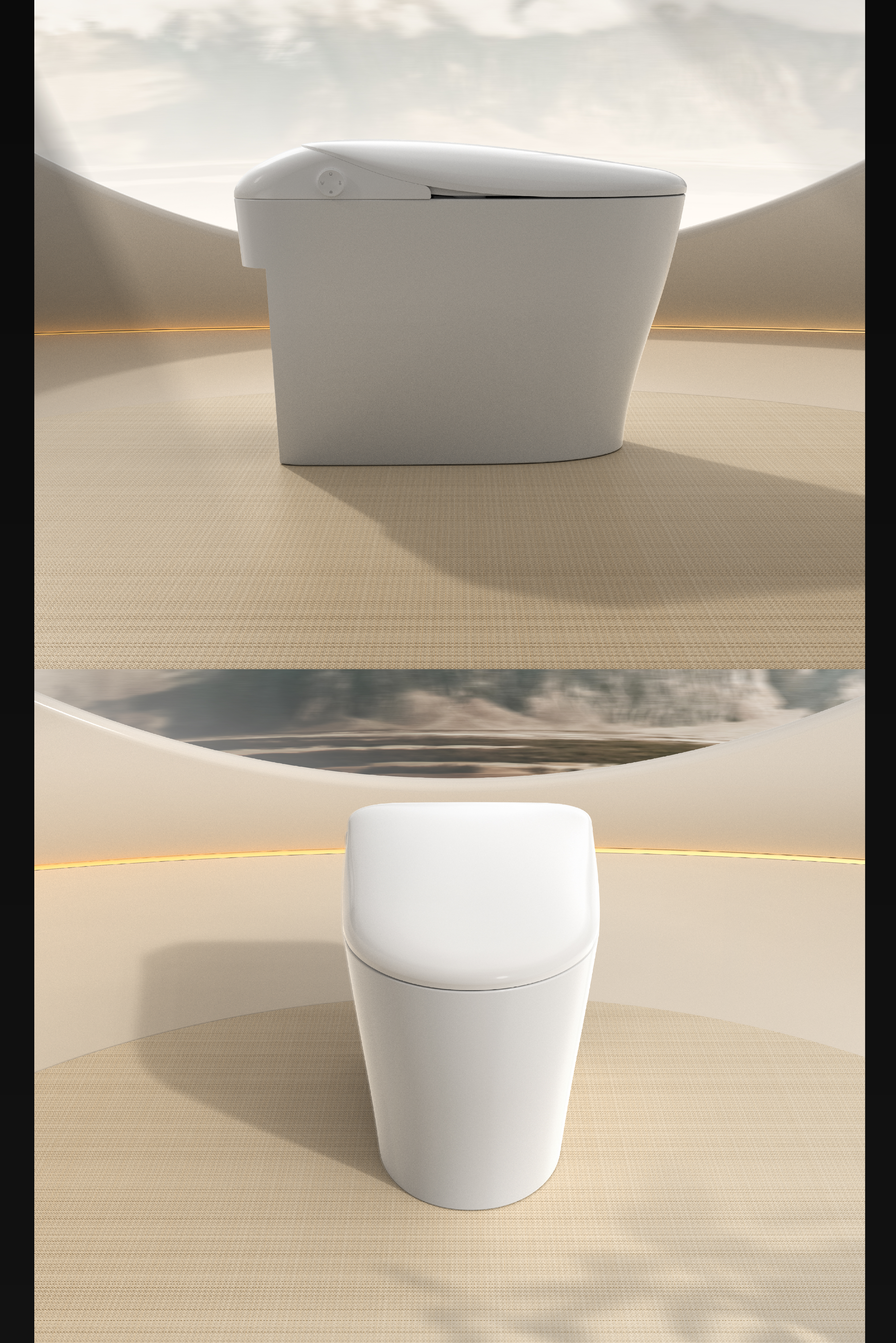 product design，industrial design，Intelligent toilet，Appearance design，Structural design，