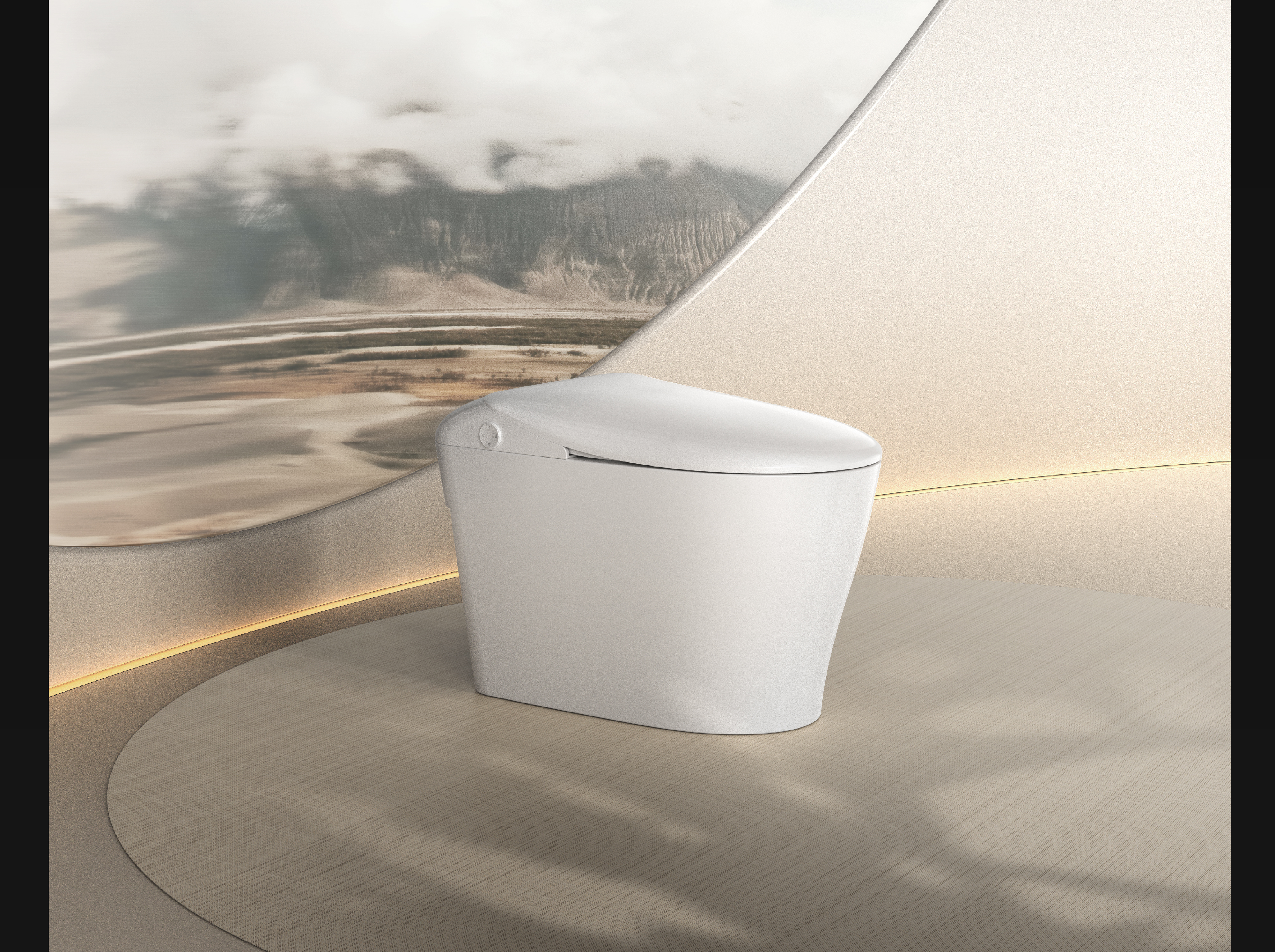 product design，industrial design，Intelligent toilet，Appearance design，Structural design，