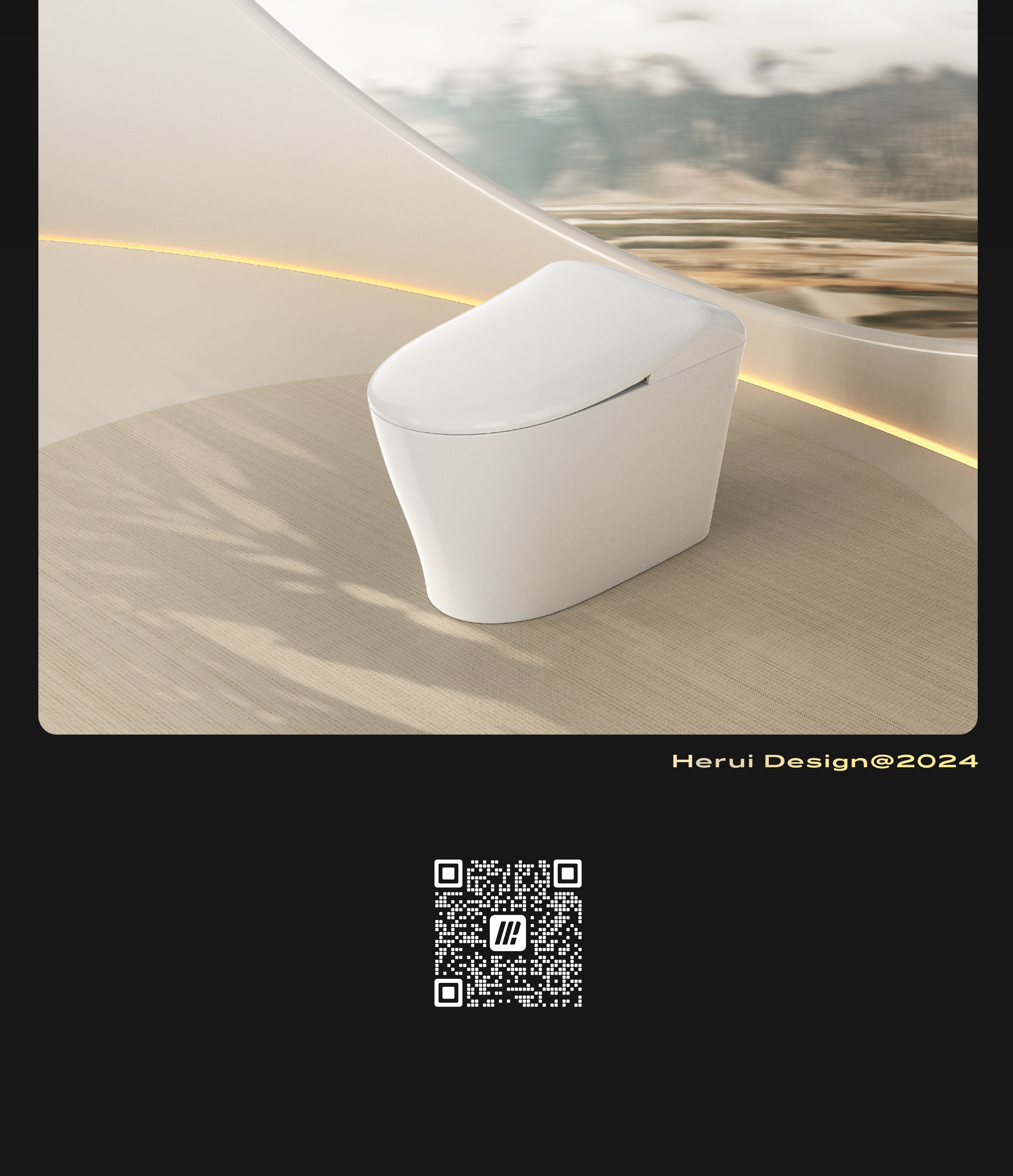 product design，industrial design，Intelligent toilet，Appearance design，Structural design，