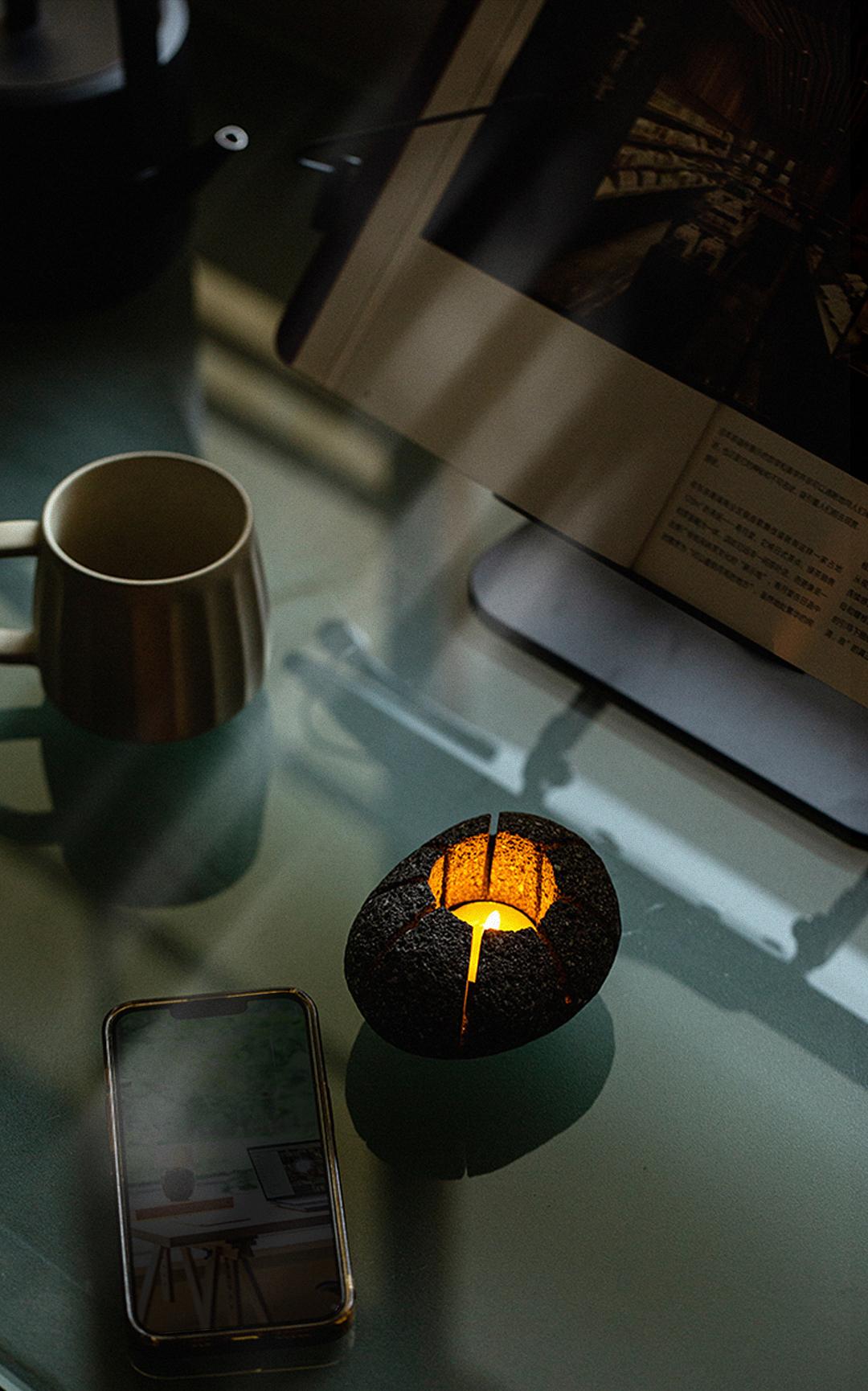 Healing ornaments，Night light，Fragrance Candlestick，Candlestick，Electronic candle lamp，