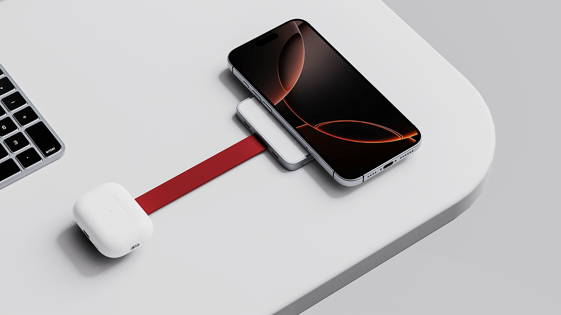 portable battery，Magnetic attraction，ultrathin，Portable，Multi-charge，