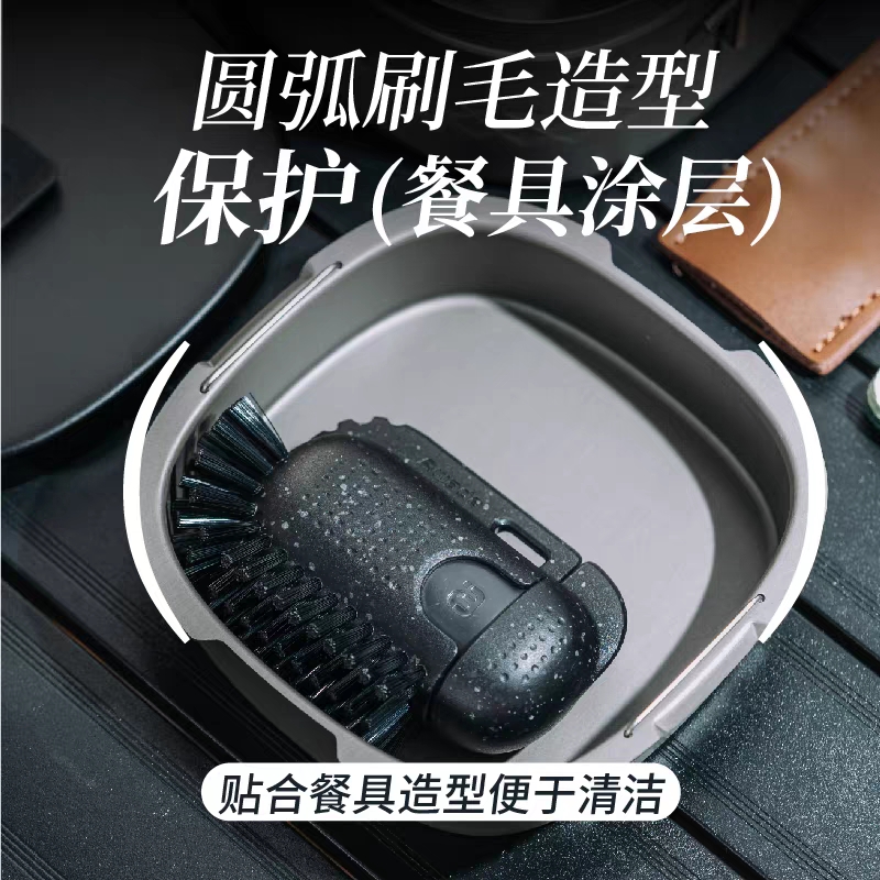 Product Design-Hiking-Camping-Tableware Cleaning Tools，