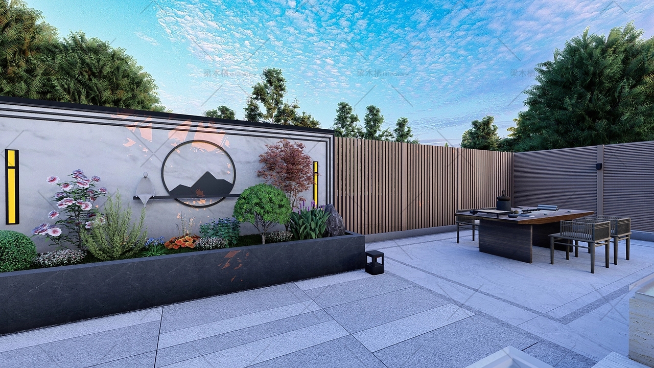 Xinyuan House Courtyard Design，