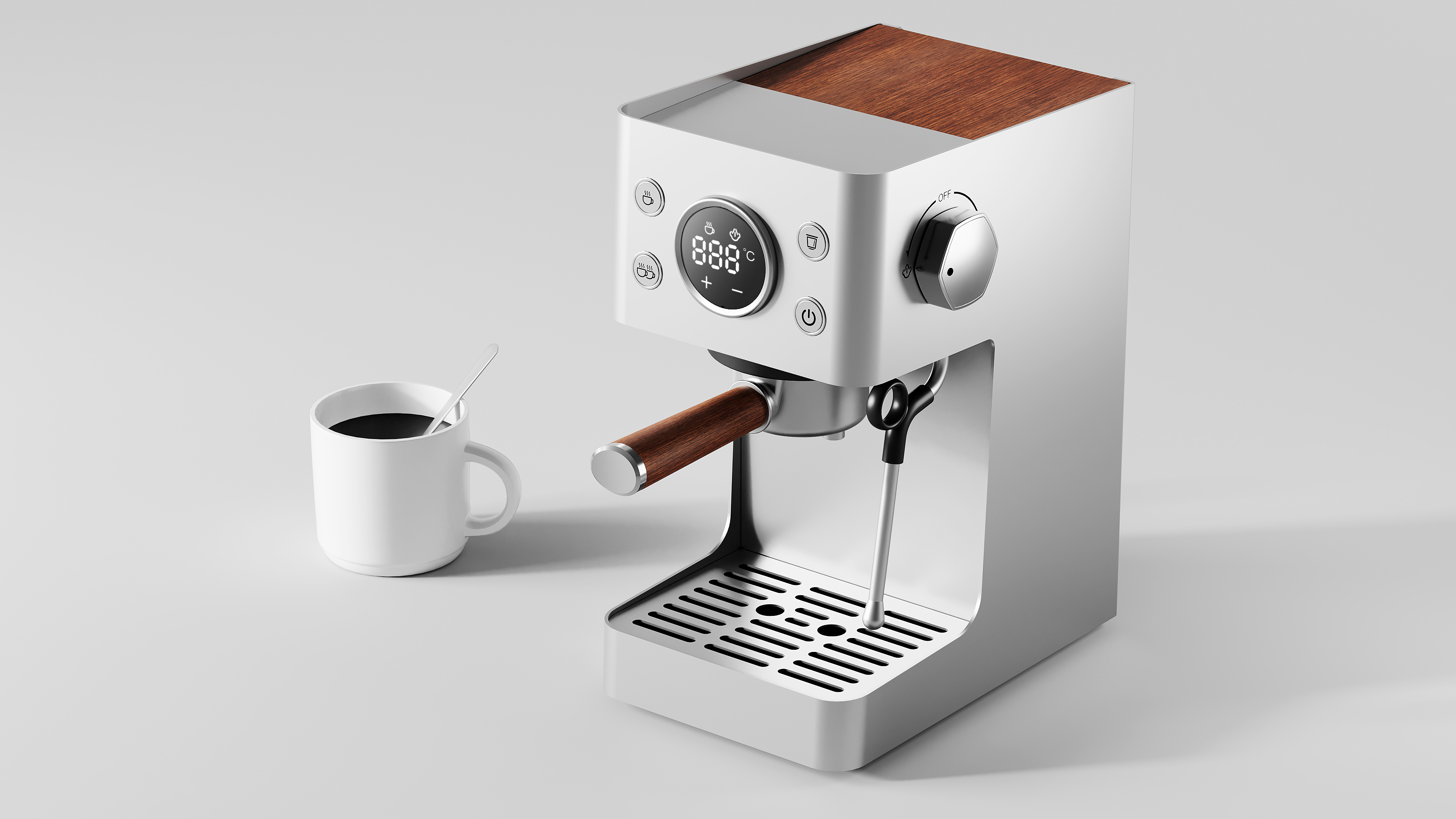 # designer's good things# high color value# all-steel# mini coffee machine，