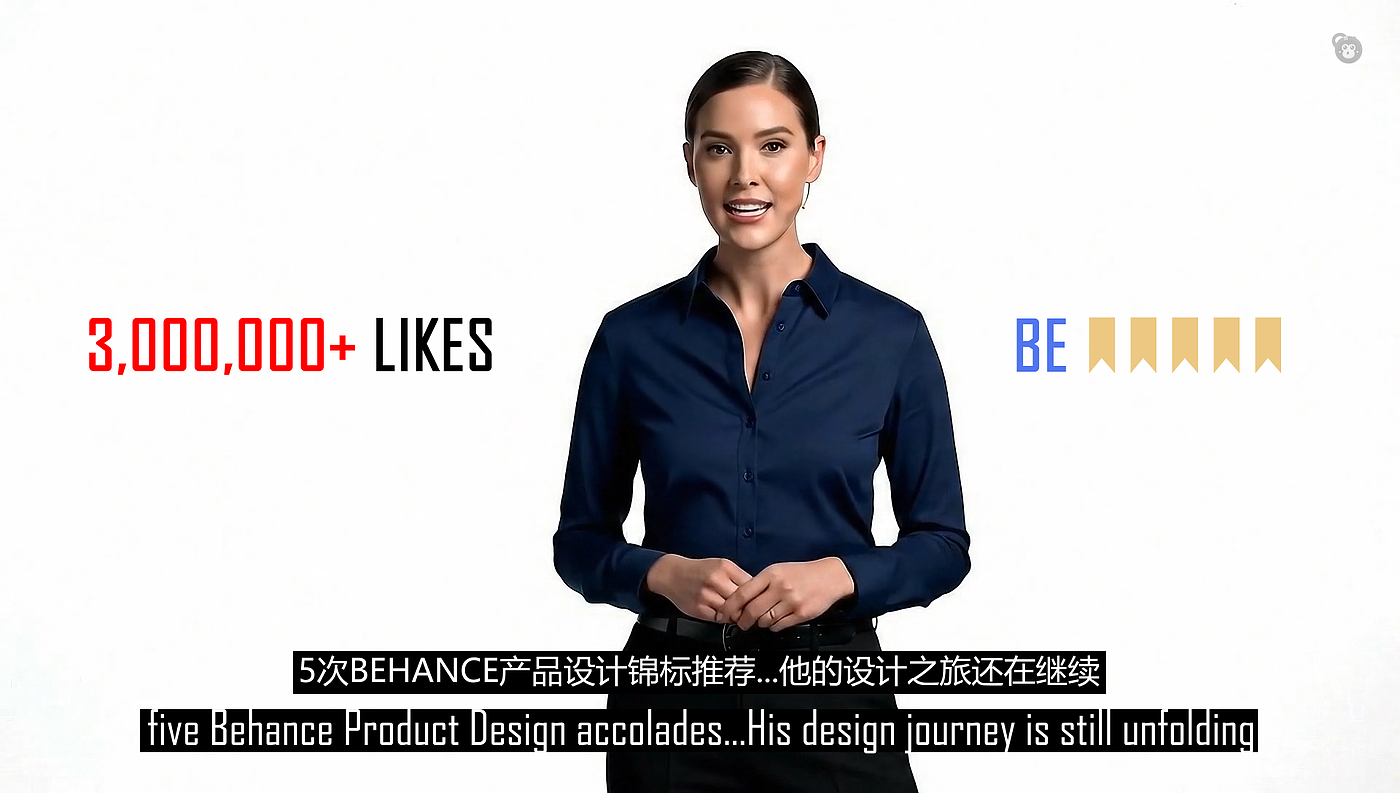 AI short film，AI character，The AI Digital Man，Personal Profile，Product designer，Apple，AI Video，