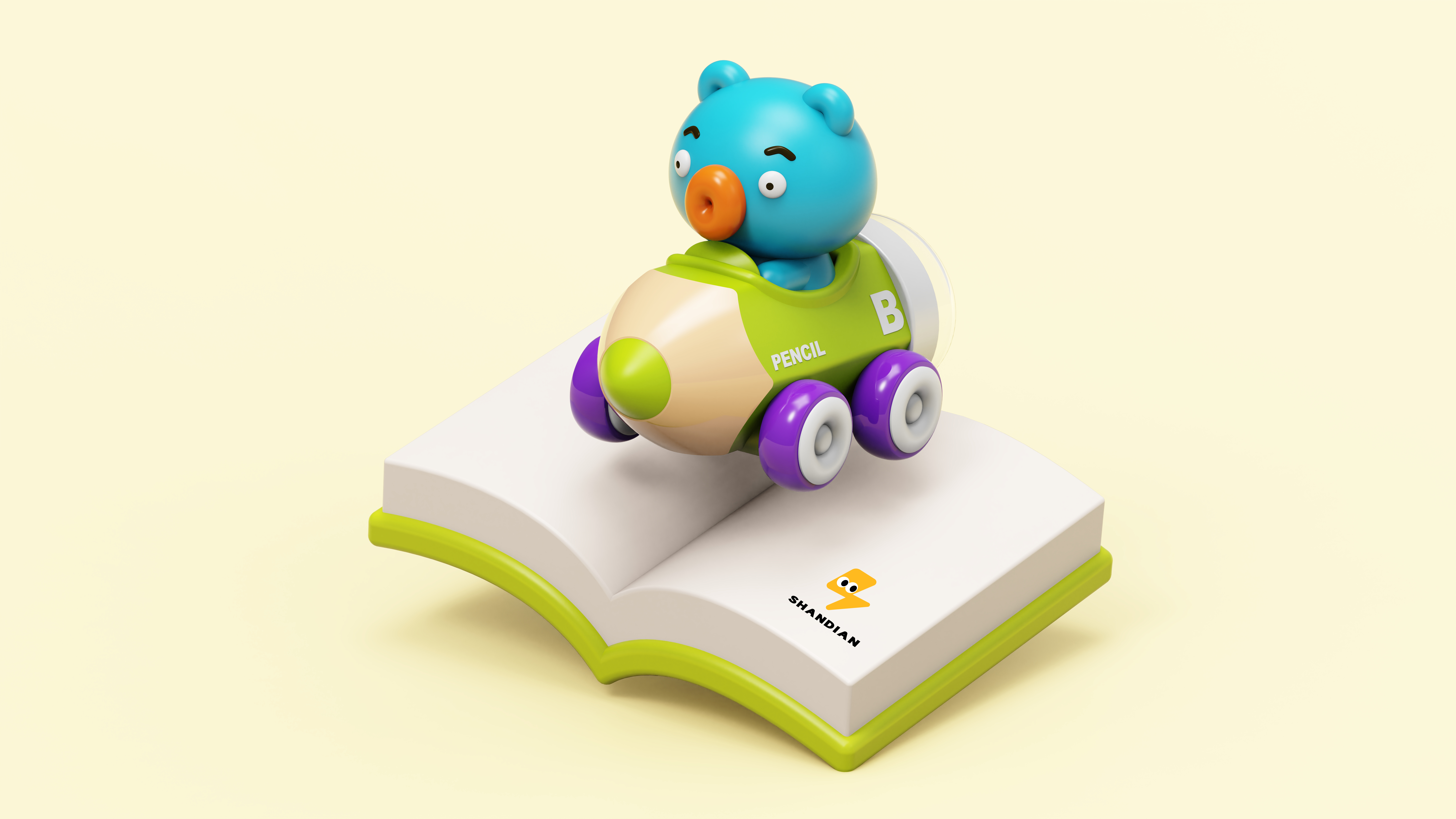 Children's car，Children's Toys，Baby toys，Maternal and infant products，Pencil toys，cartoon toy，Duck toy，Bear toy，