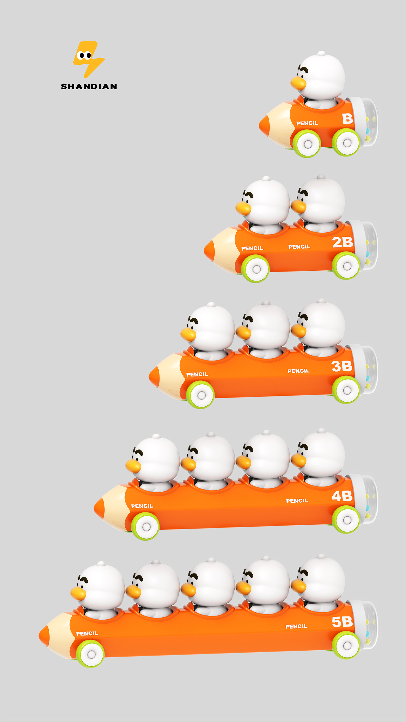 Children's car，Children's Toys，Baby toys，Maternal and infant products，Pencil toys，cartoon toy，Duck toy，Bear toy，