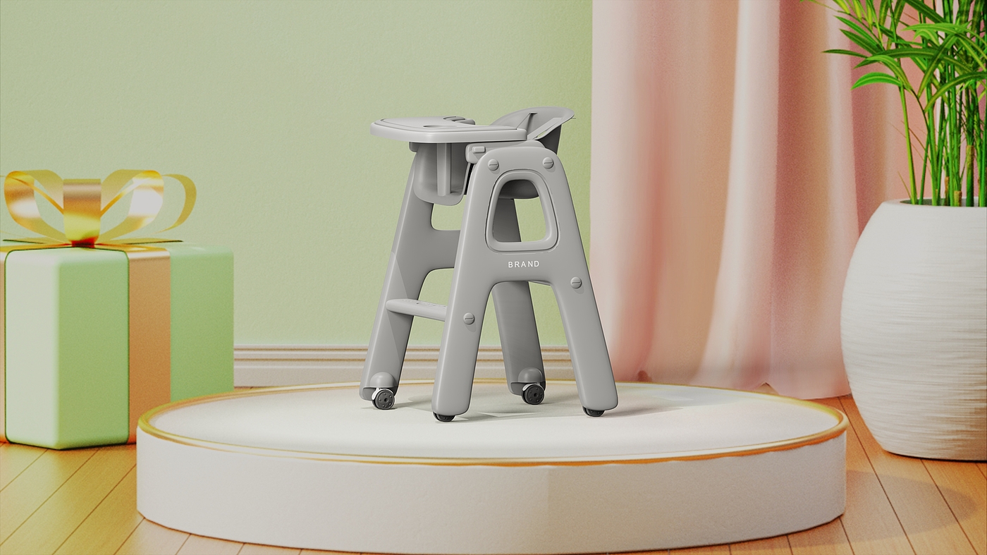 High chair ，product design，