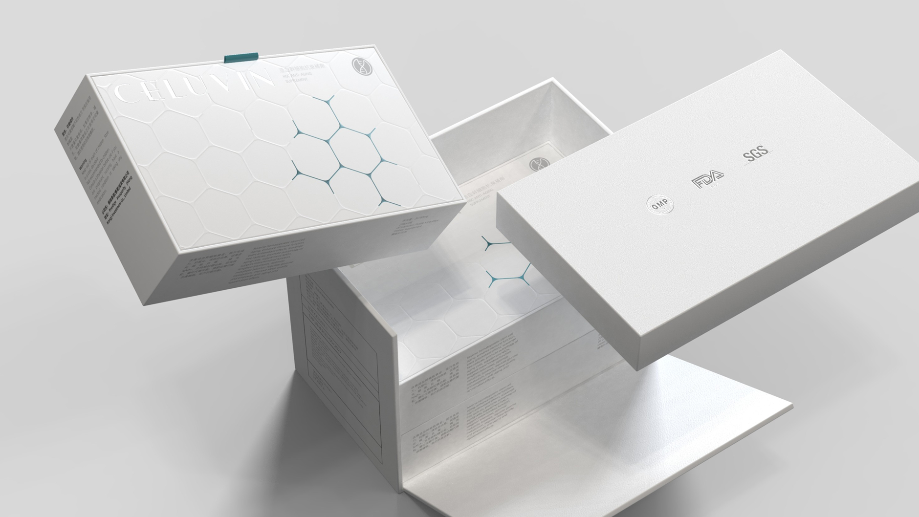 Hematopoietic stem cell anti-aging supplement packaging，Anti-aging oral capsule packaging，Packaging design of health products，