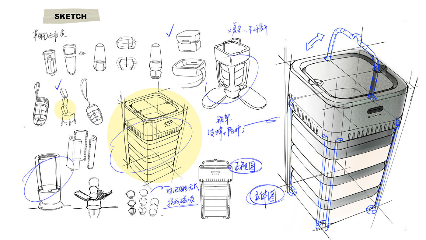 industrial design，outdoors，camping equipment ，product design，