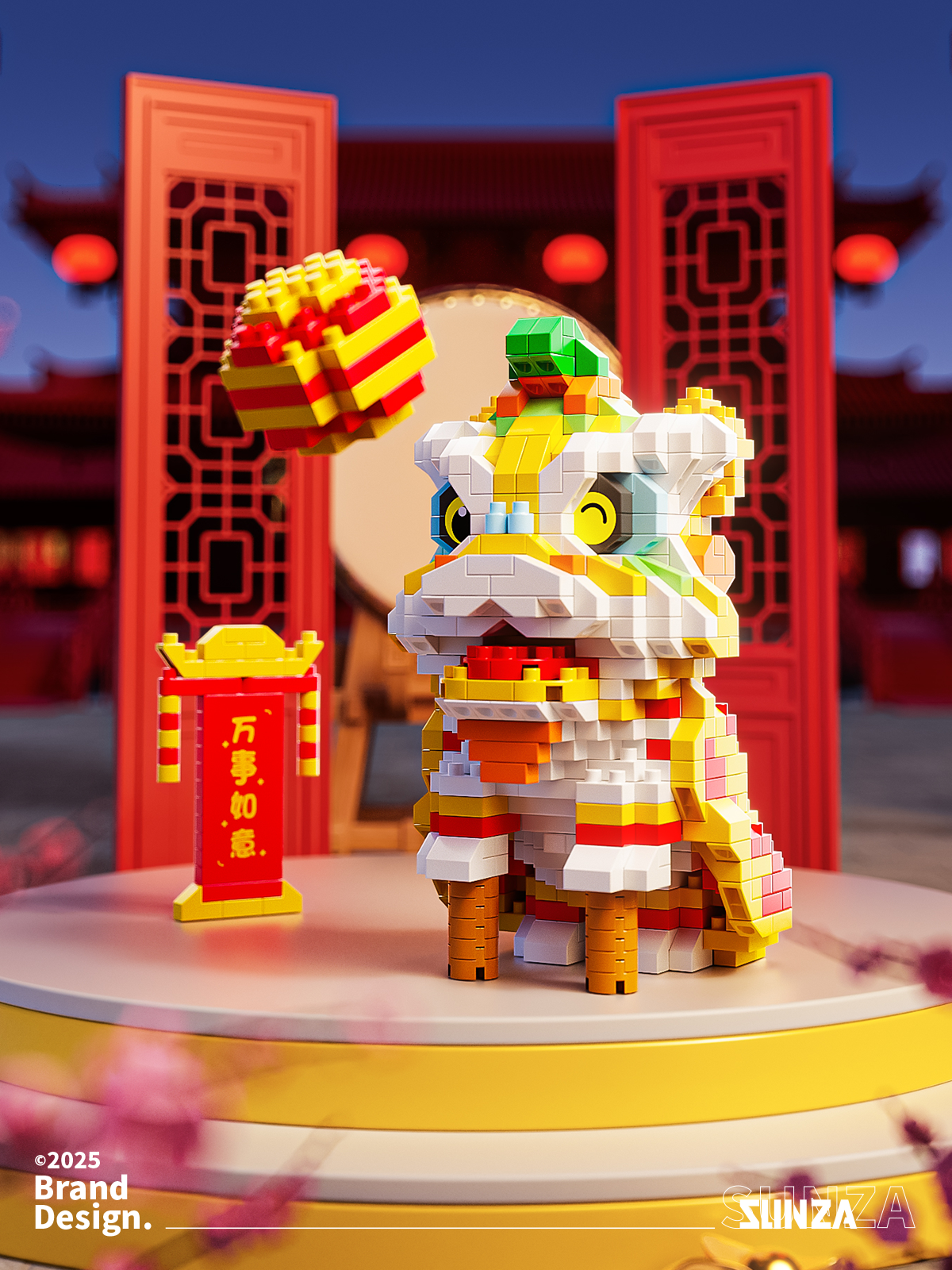 E-commerce diagram，Detail drawing，Building blocks，Render，3D design，3d，c4d，E-commerce design，