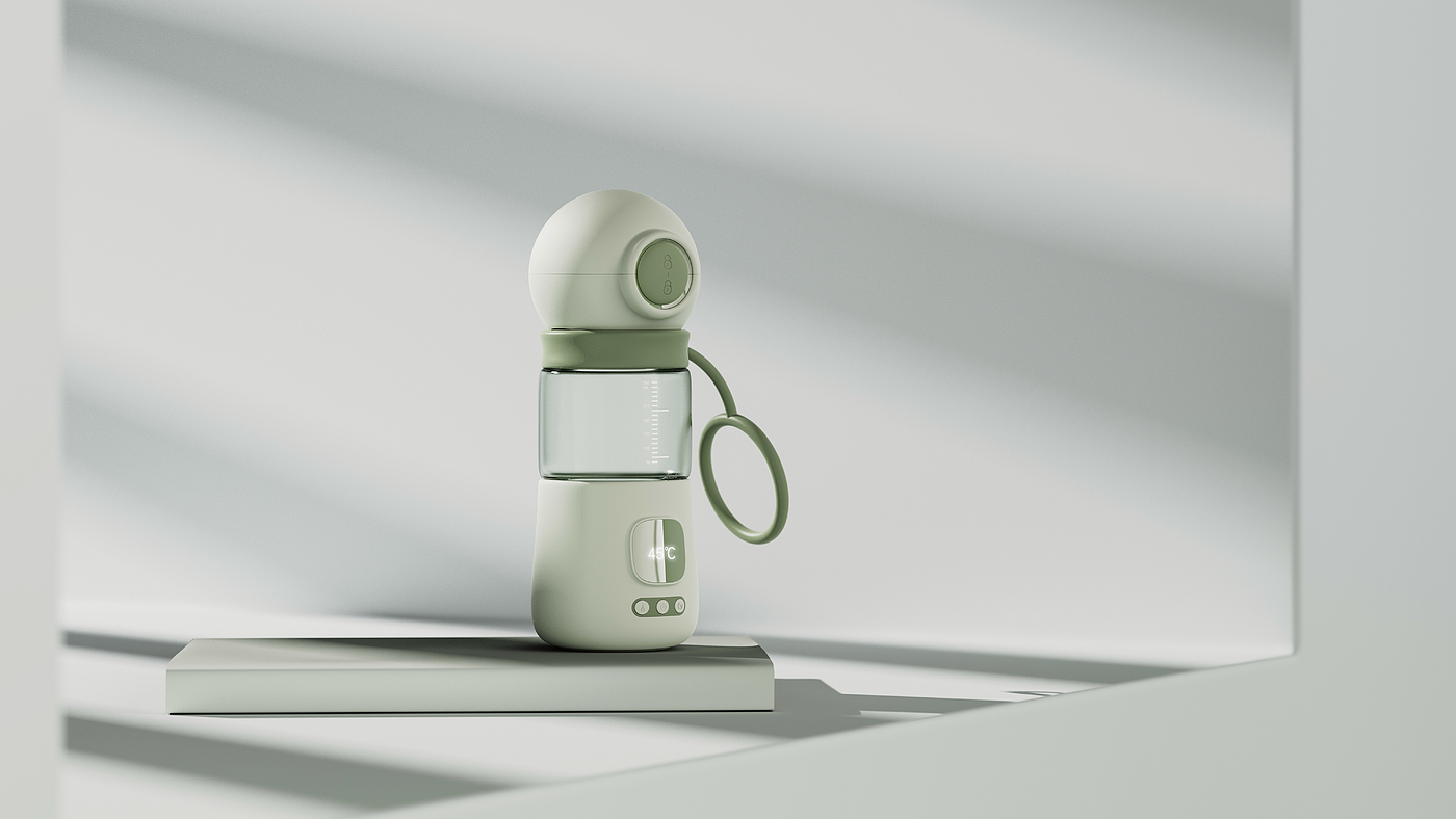 feeding bottle，Hot milk，heating，lovely，