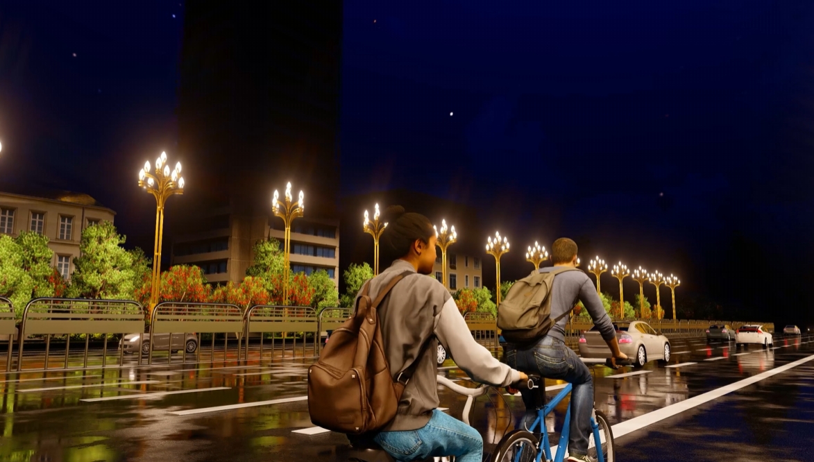 scene animation design rendering，