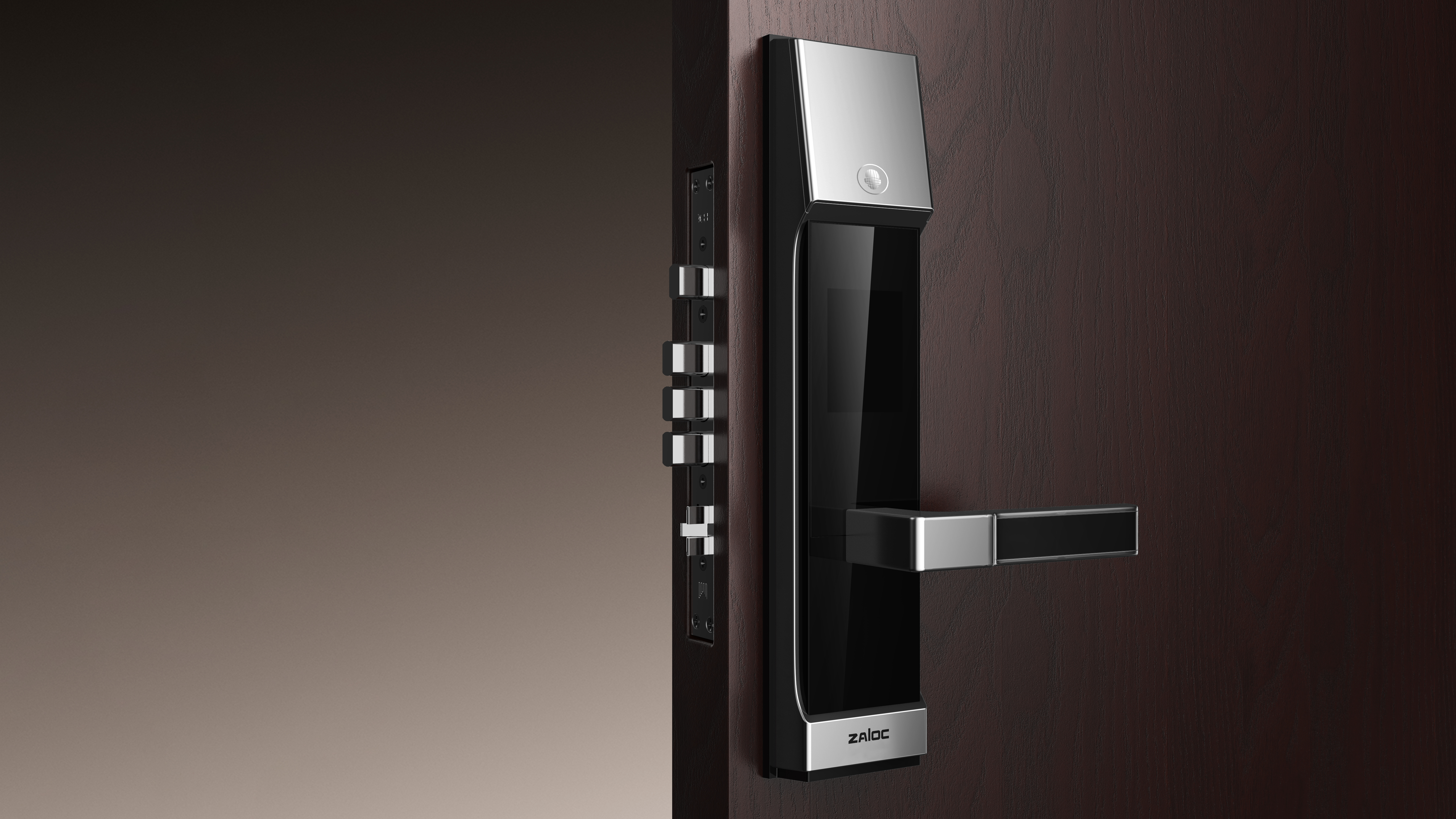 Intelligent lock，indoor，Face recognition，industrial design，sense of modernity，Smart home，Simplicity，Door lock，