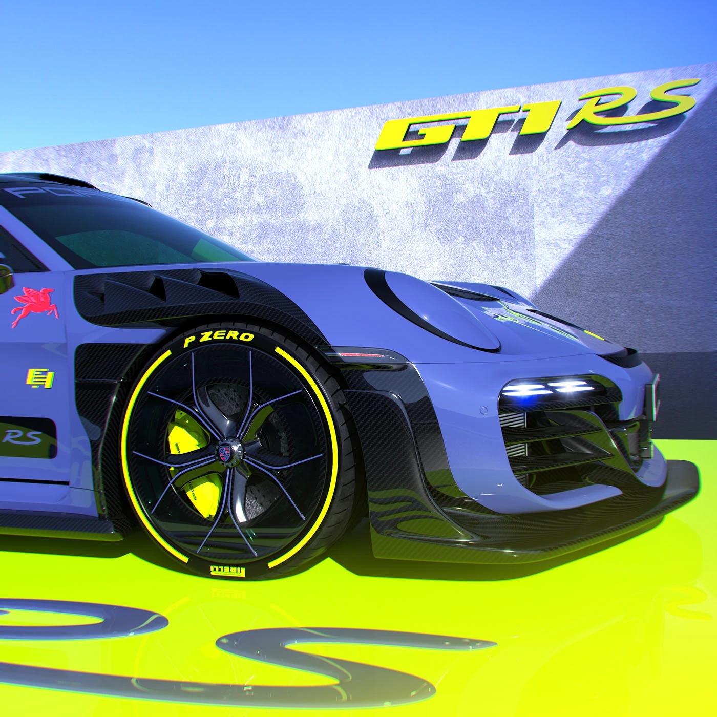 Porsche 911 GT1 RS，vehicle，automobile，Sports car，