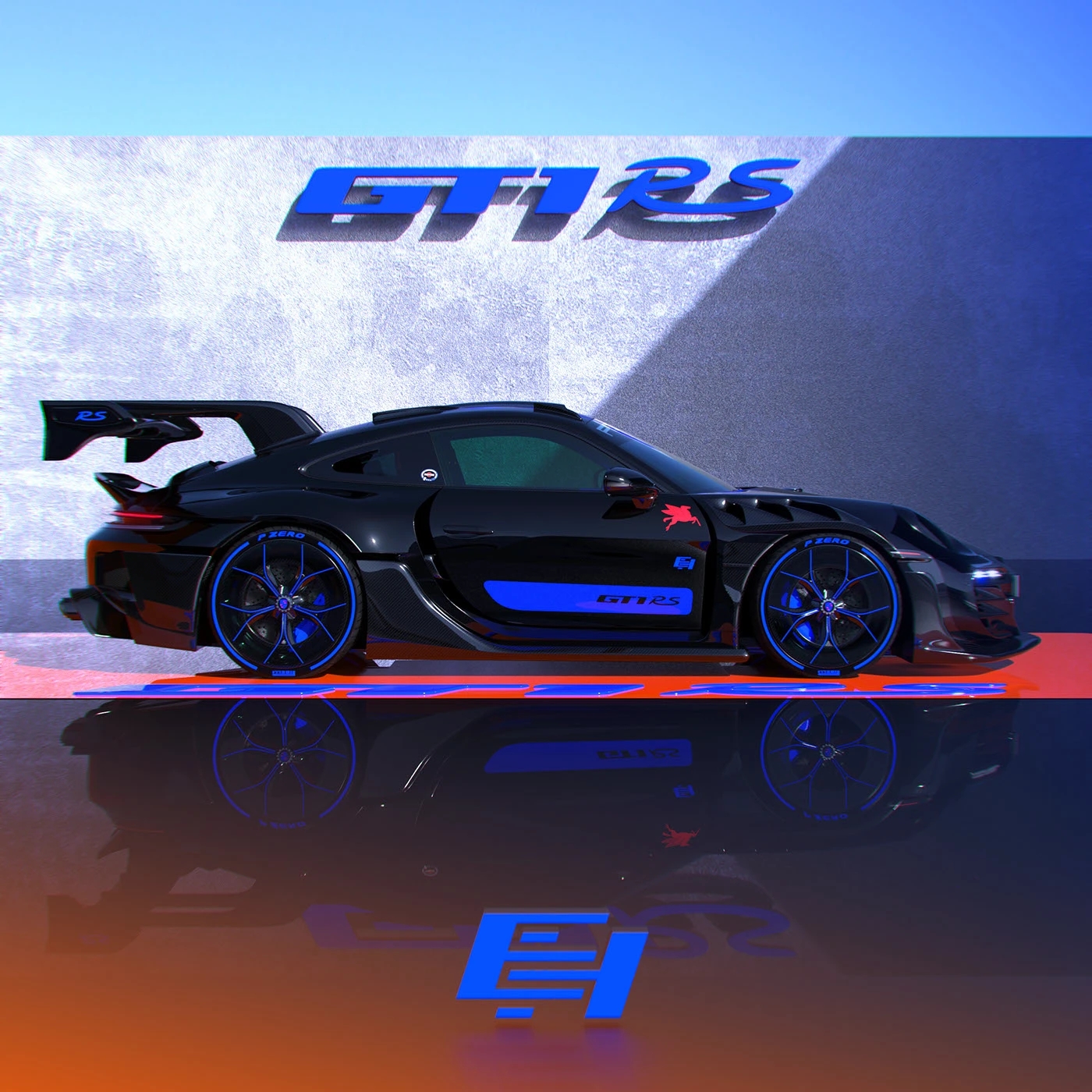 Porsche 911 GT1 RS，vehicle，automobile，Sports car，