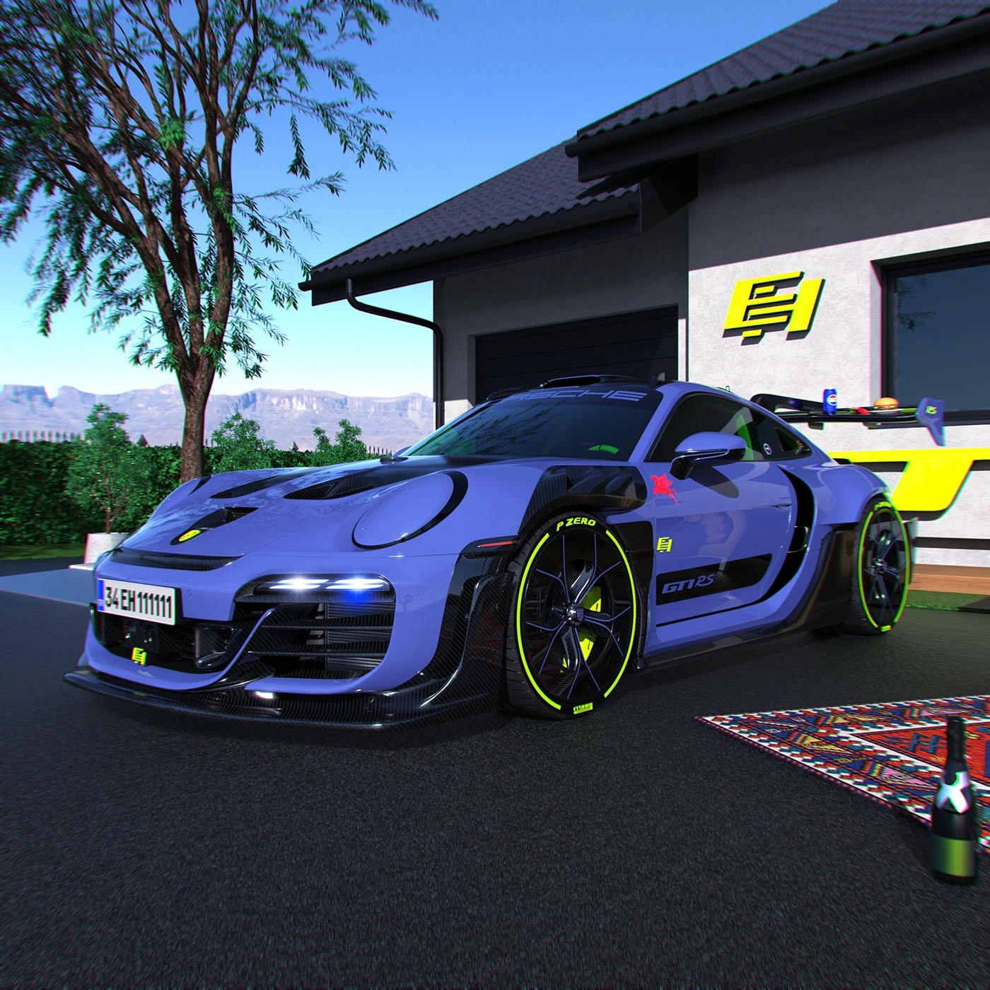 Porsche 911 GT1 RS，vehicle，automobile，Sports car，