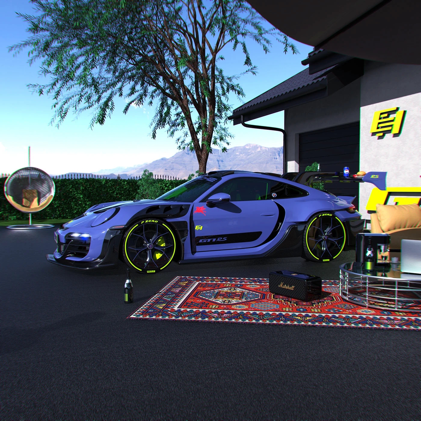 Porsche 911 GT1 RS，vehicle，automobile，Sports car，