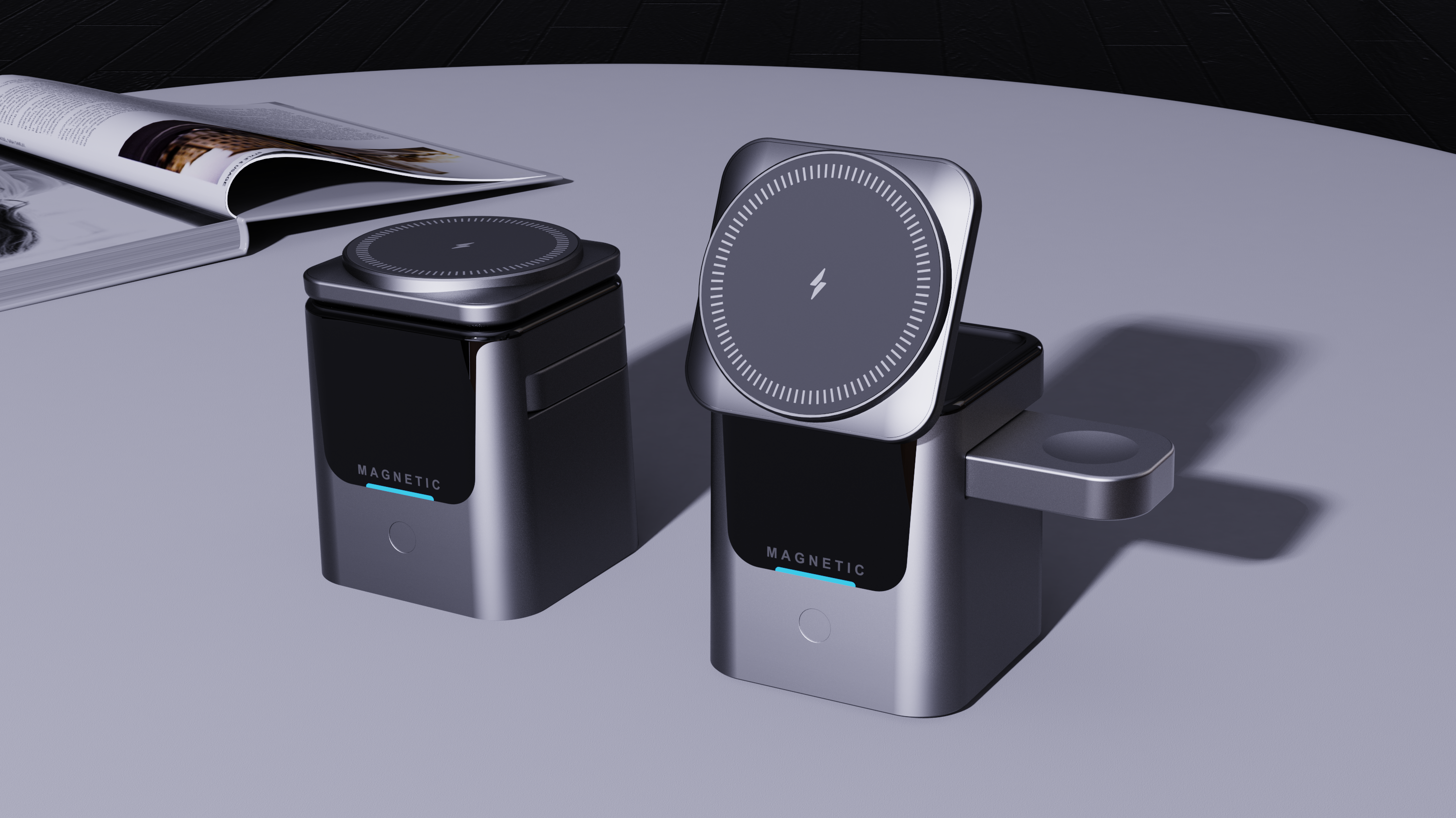 Wireless charging，Electric，Three in one，