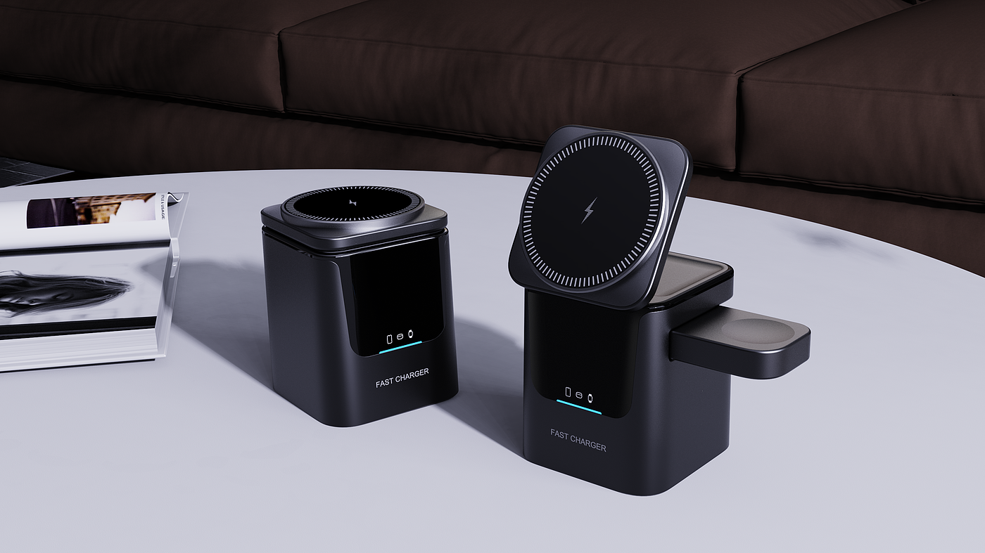 Wireless charging，Electric，Three in one，