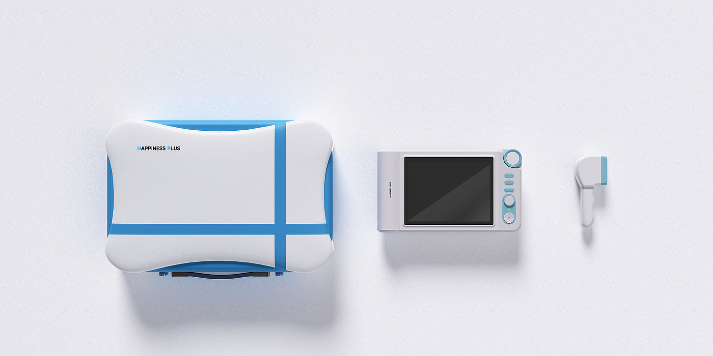 Medical treatment, B- ultrasound instrument, box, mother and infant, pregnant woman, household, total，