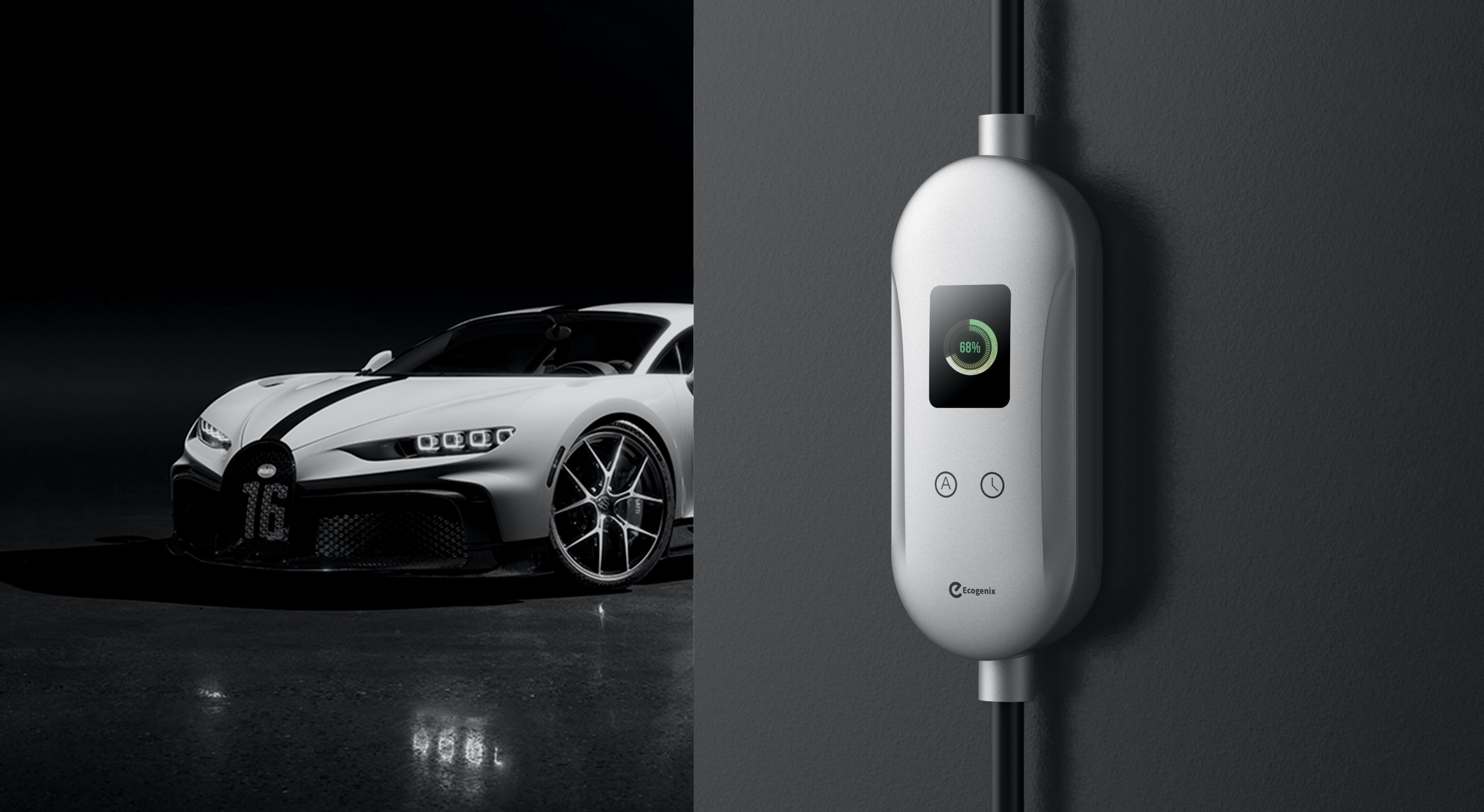 Portable charging pile，new energy，automobile，science and technology，Mellow and soft，Simplicity，