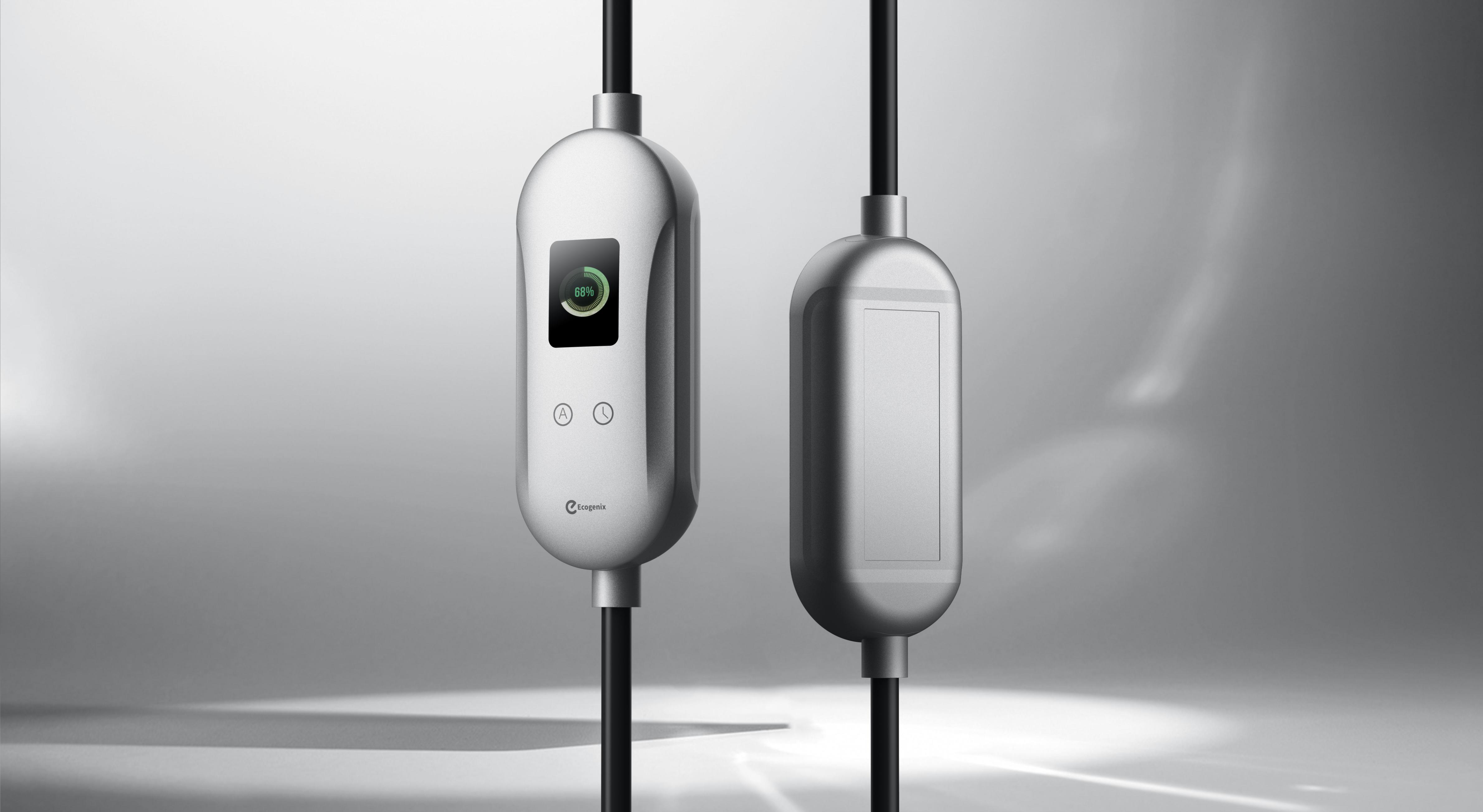 Portable charging pile，new energy，automobile，science and technology，Mellow and soft，Simplicity，