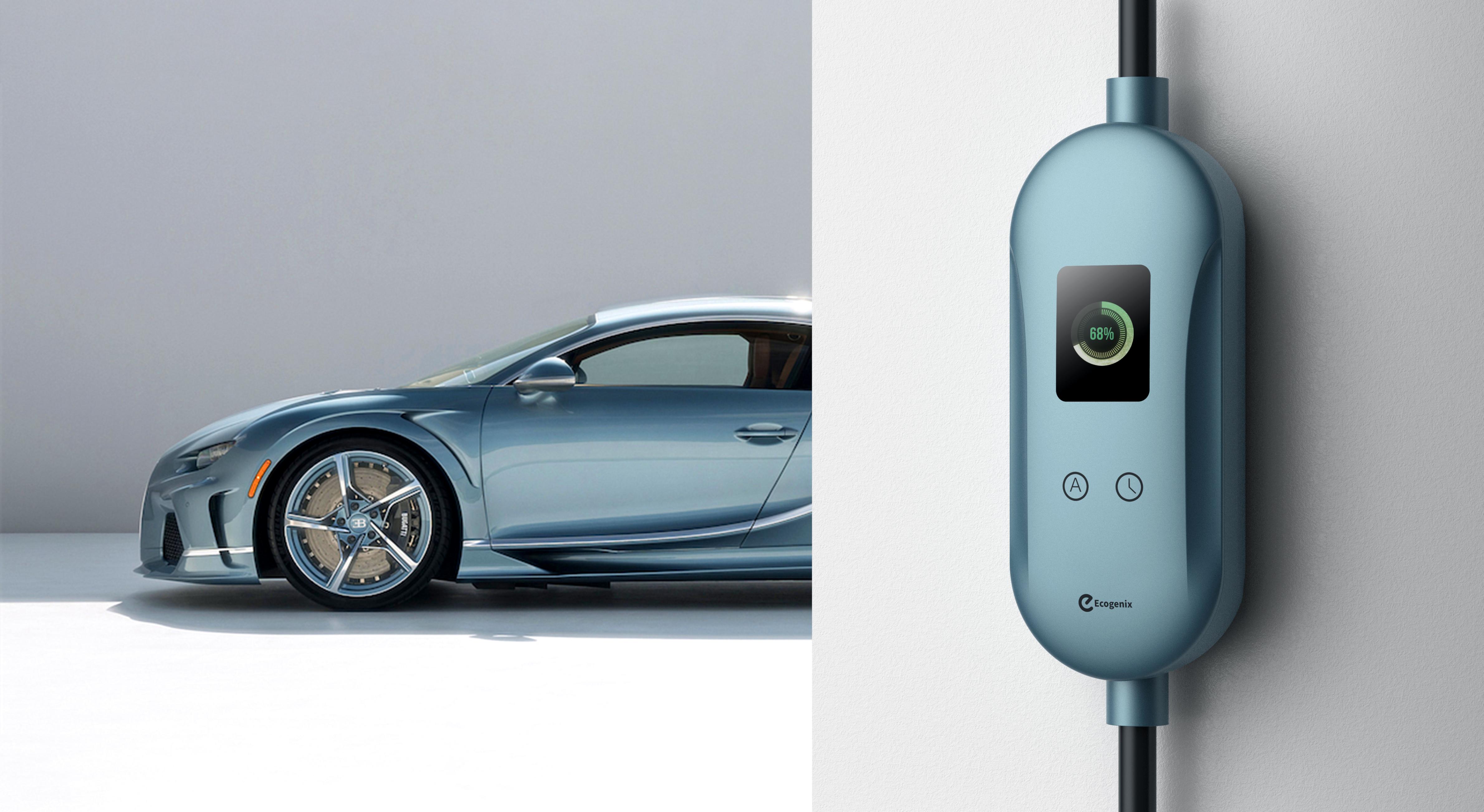 Portable charging pile，new energy，automobile，science and technology，Mellow and soft，Simplicity，