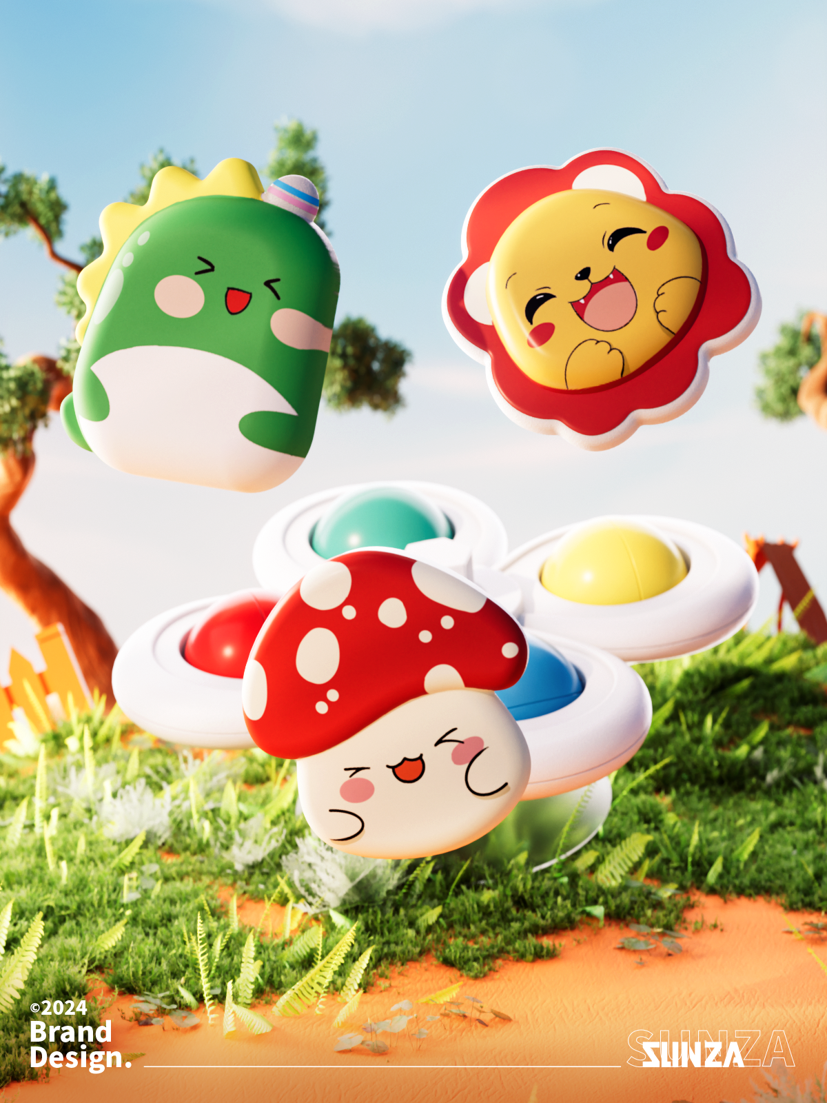 E-commerce diagram，Detail drawing，3D design，turning music，3D design，Art Design，sucker toy，cartoon toy，