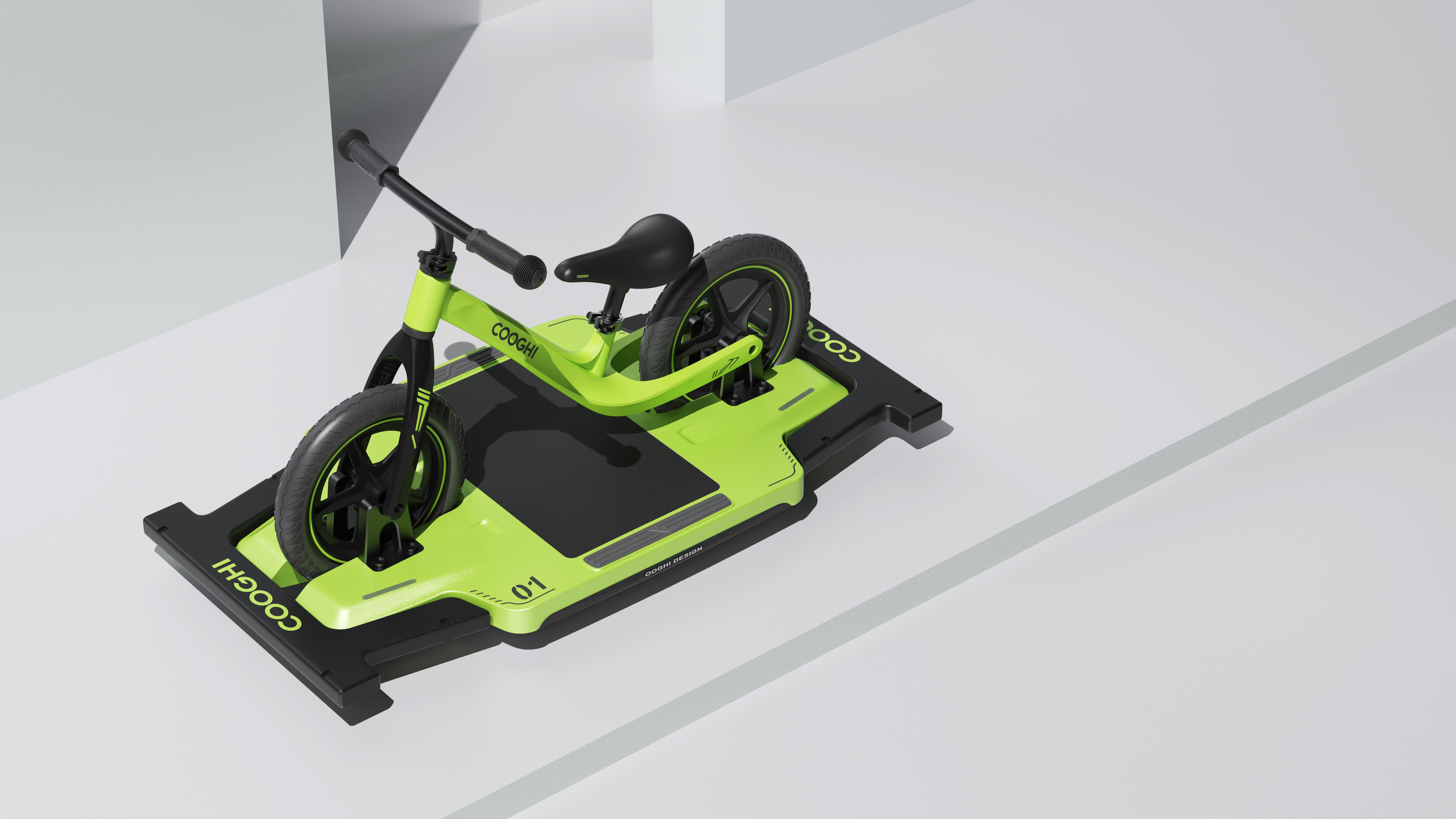 Balance bike tide play training platform，