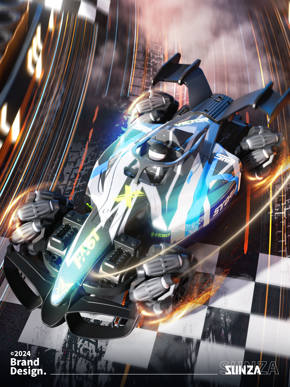 Detail drawing，E-commerce diagram，racing，3D design，Render，Main drawing design，E-commerce design，Visual design，