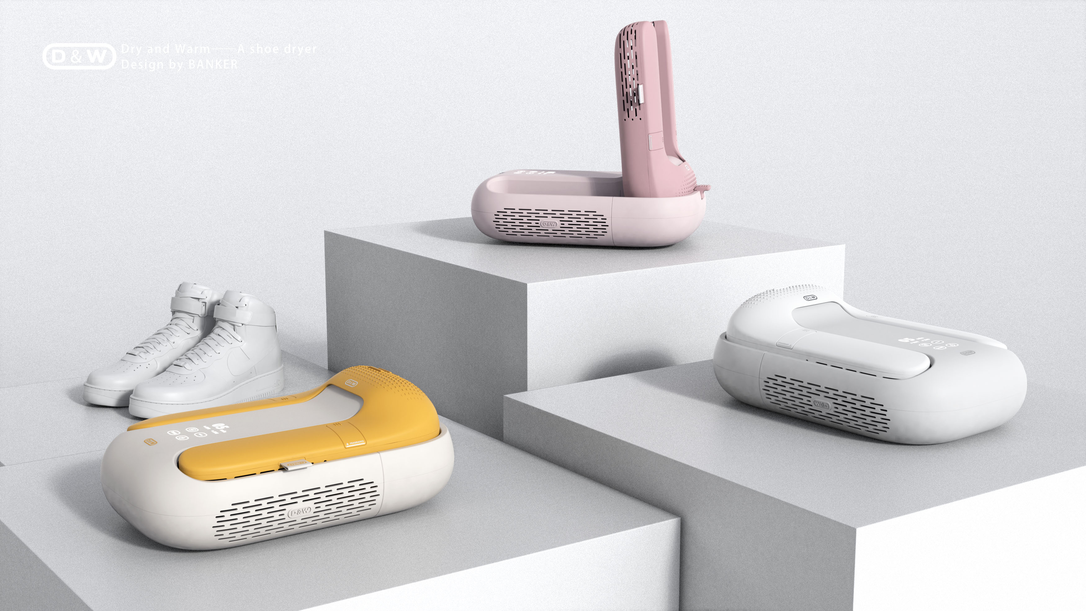 Household appliances，Shoe dryer，Creative design，industrial design，