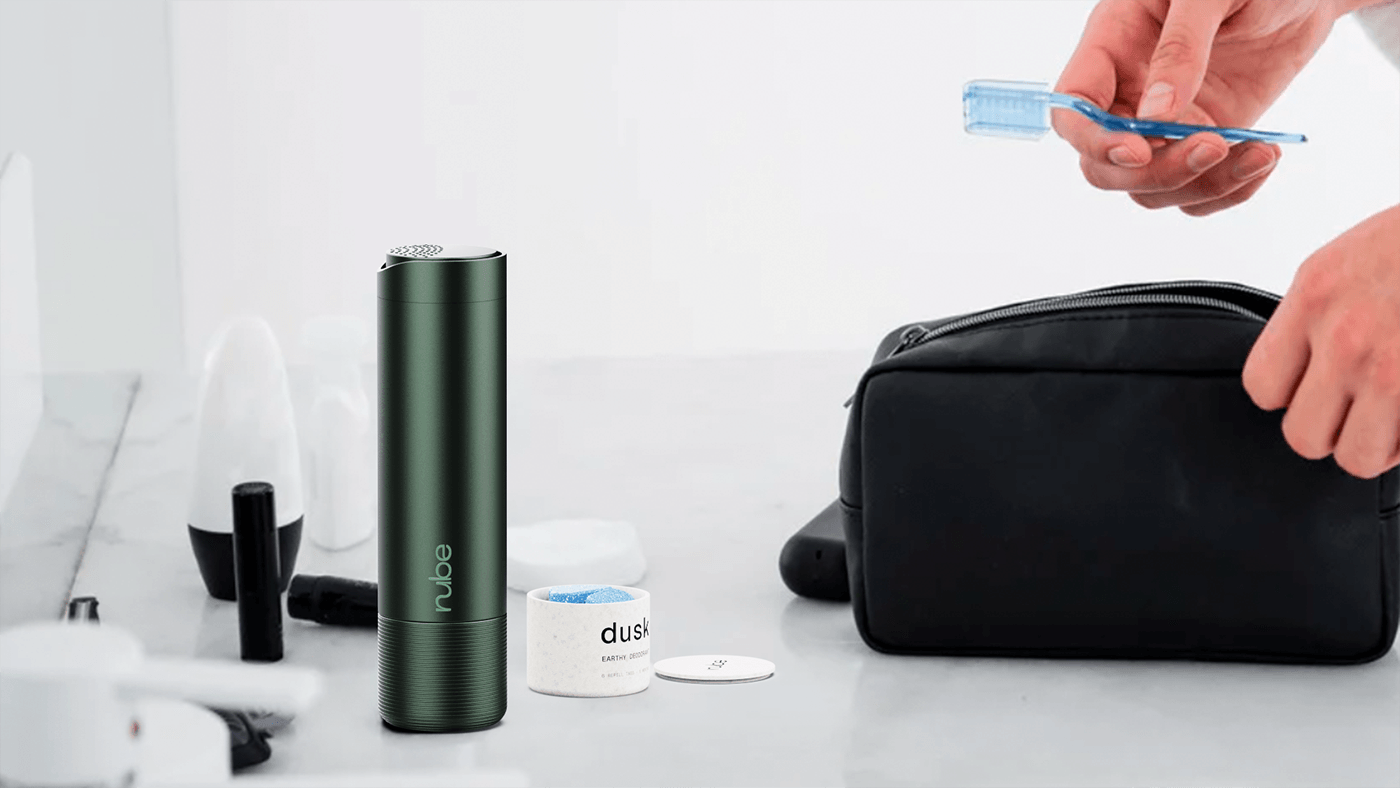 NUBE，refillable hand pump spray container，packing design，originality，