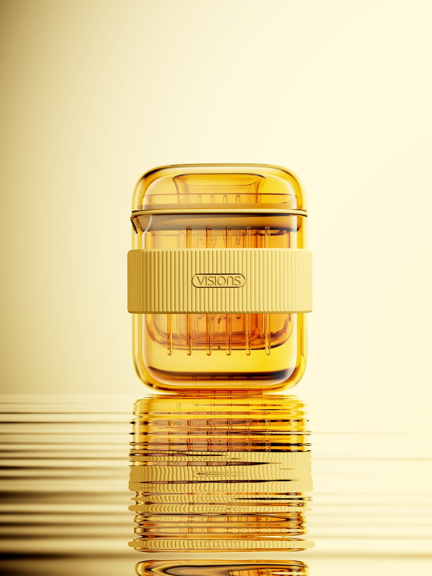 tea set，Portable tea set，flower receptacle，Glass tea set，High borosilicate glass，Outdoor Tea Set，Amber Primary，