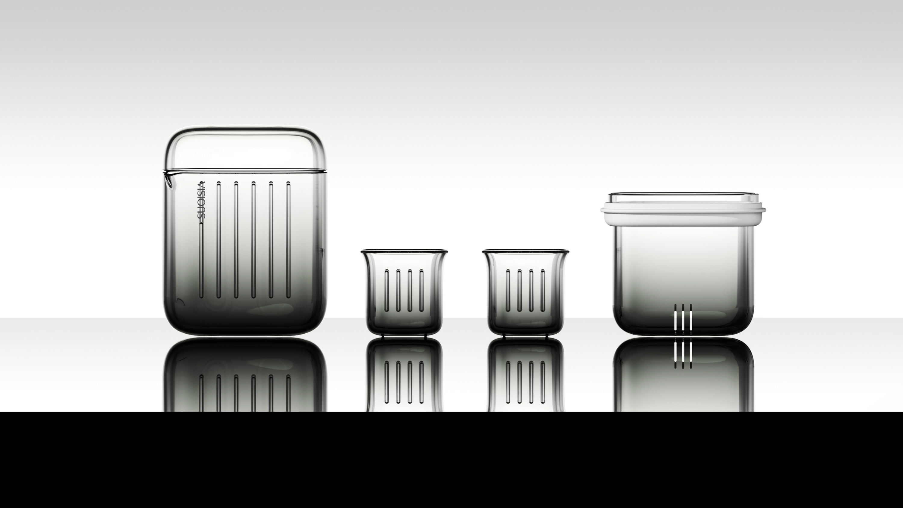 tea set，Portable tea set，flower receptacle，Glass tea set，High borosilicate glass，Outdoor Tea Set，Amber Primary，