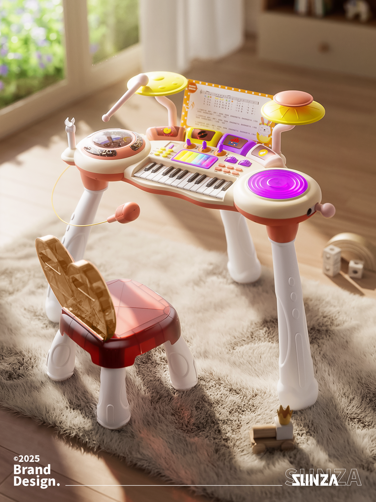 product design，electronic organ，packing design，E-commerce diagram，3D design，Graphic Artist Designer，Appearance modeling，3D rendering，