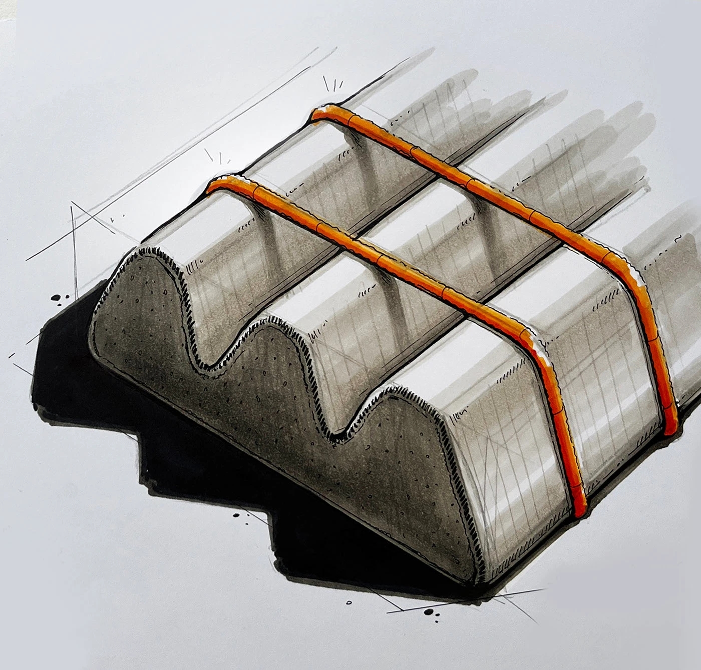 Sketches，TracingImage ，Illustrations，conceptual design，Helmet，