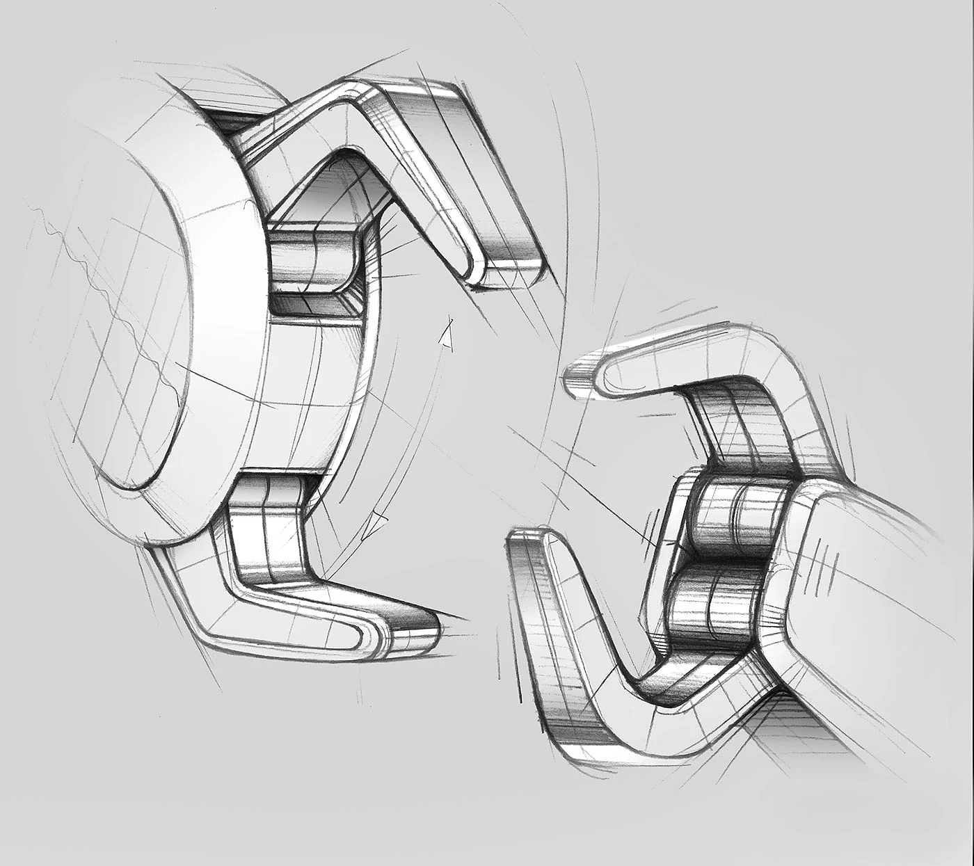 Sketches，TracingImage ，Illustrations，conceptual design，Helmet，