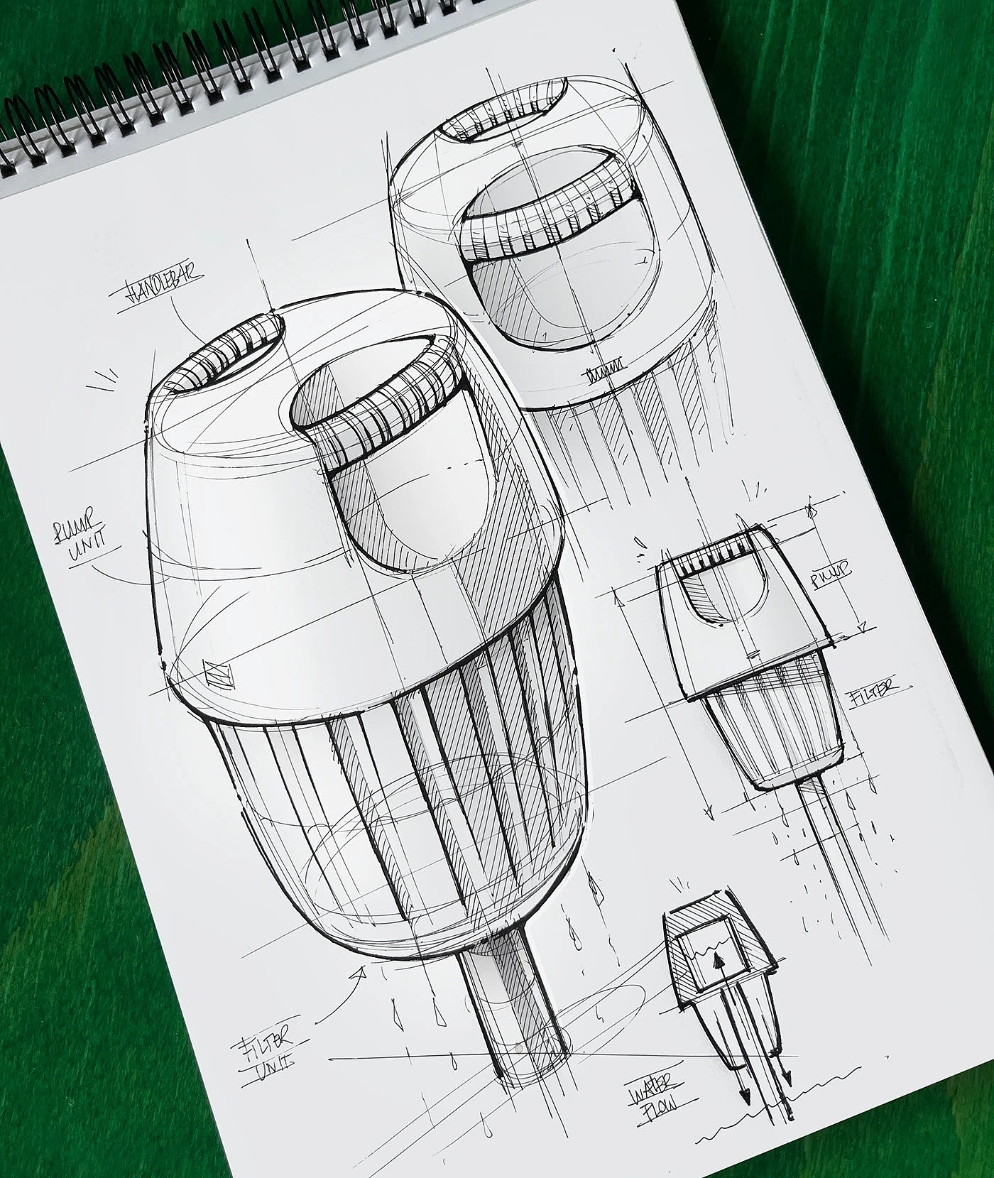 Sketches，TracingImage ，Illustrations，conceptual design，Helmet，