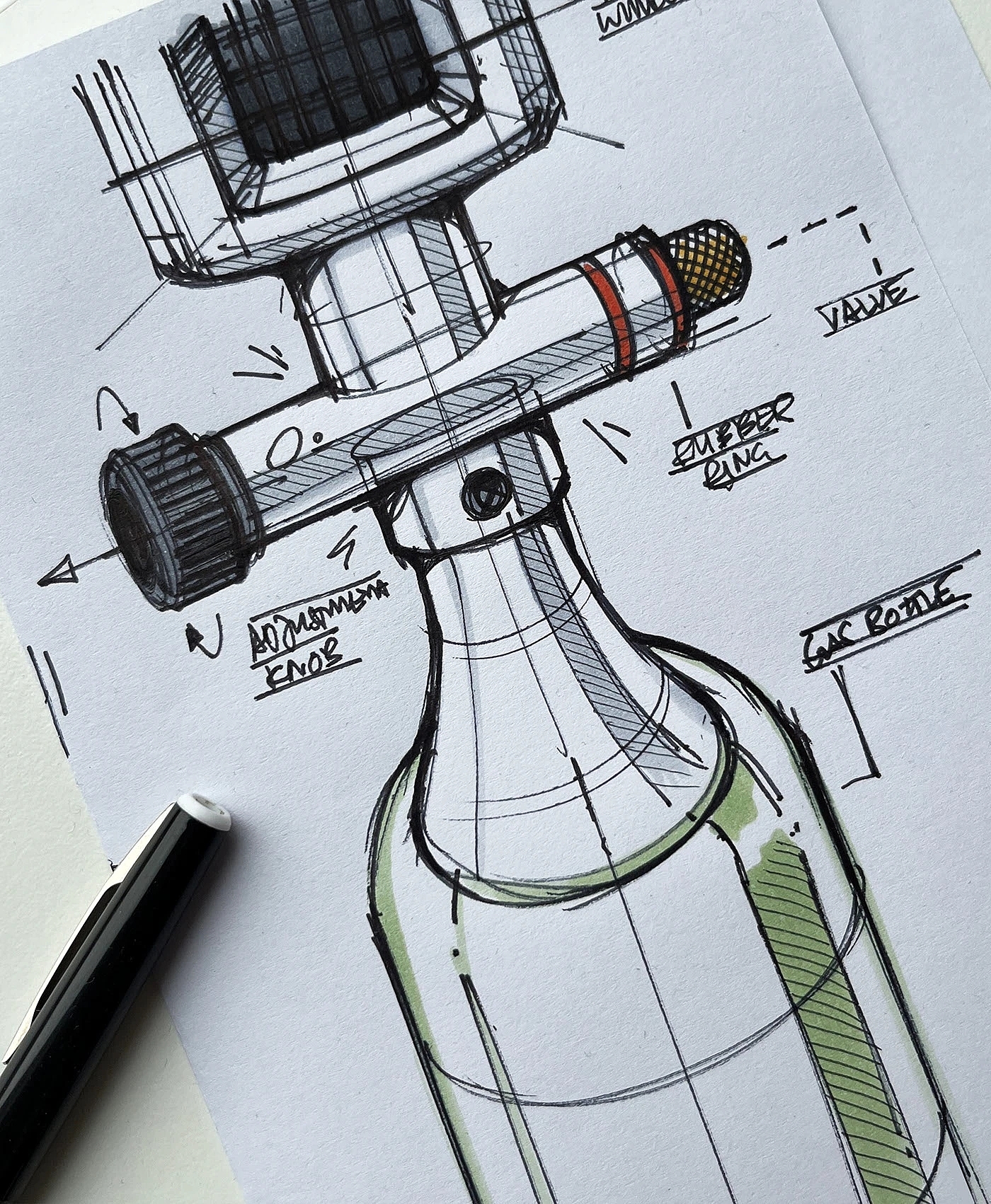 Sketches，TracingImage ，Illustrations，conceptual design，Helmet，