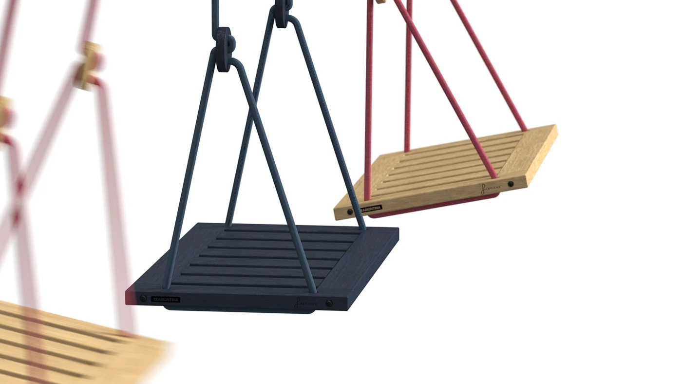 swing，line，Minimalism，woodwork，Steel cable，