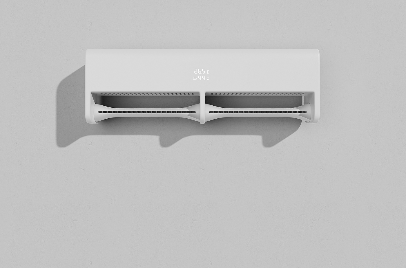 air conditioner，Hang up air conditioner，Creative design，conceptual design，industrial design，product design，household electrical appliances，an electric appliance，