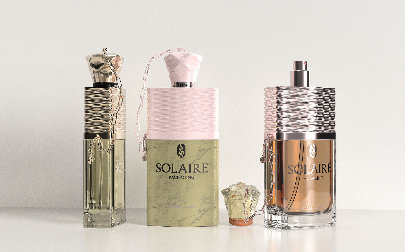 Perfume bottle，Middle Eastern Style，packing design，