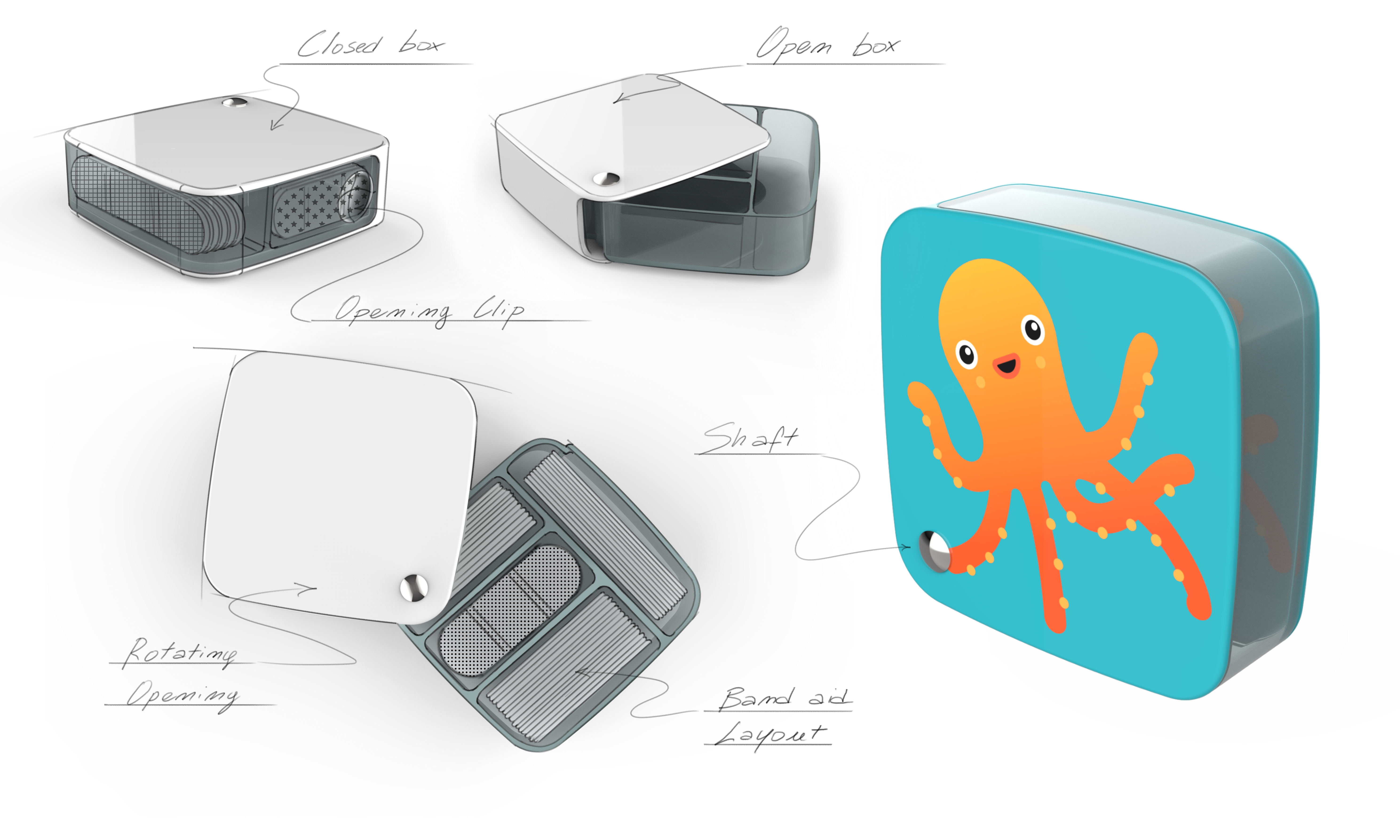 Children's Band-Aid，packing design，Children's Fun Products，Italian original design，Innovative design，Children's Packaging，