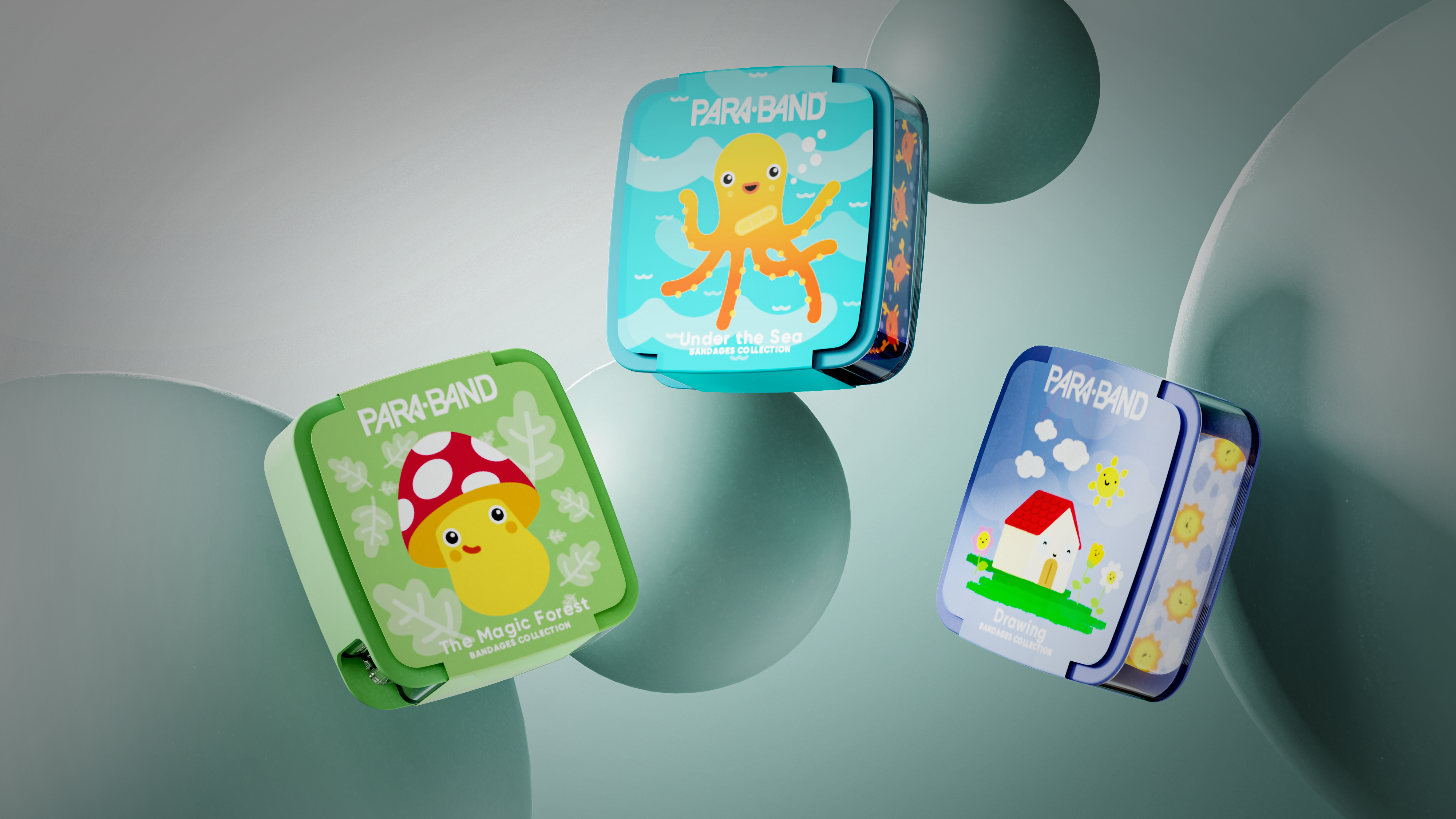 Children's Band-Aid，packing design，Children's Fun Products，Italian original design，Innovative design，Children's Packaging，
