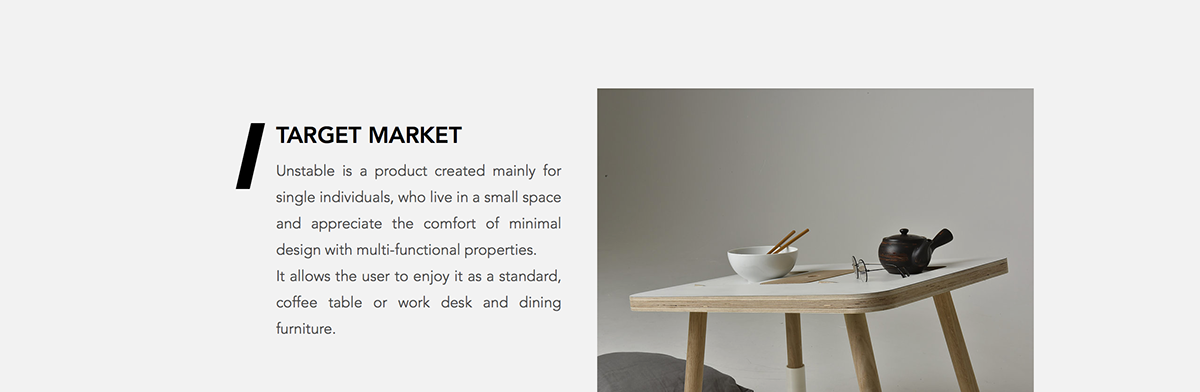 UnsTable，Table，furniture，product design，industrial design，