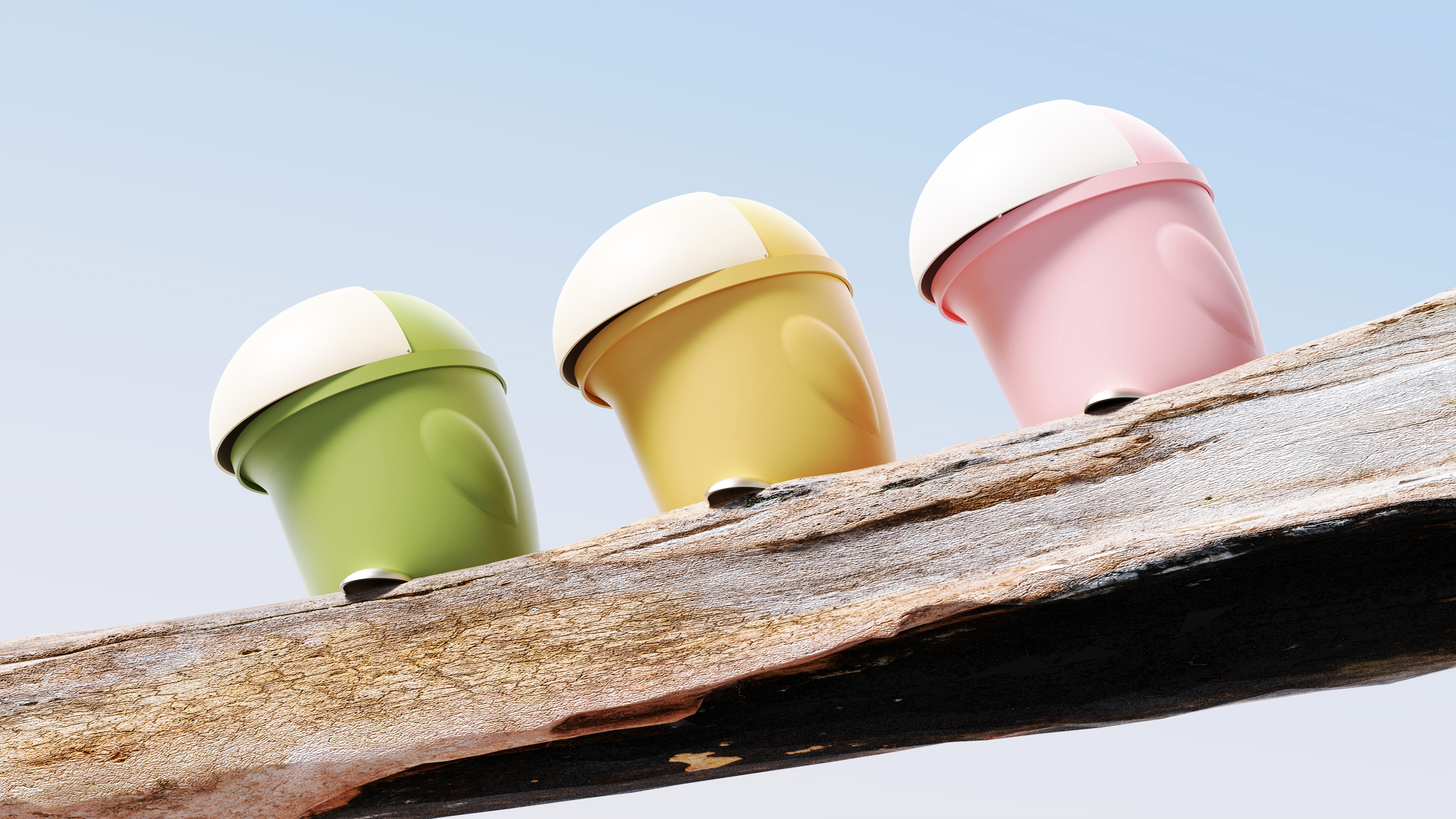 trash can，Desktop trash can，Bionics Design ，bird，